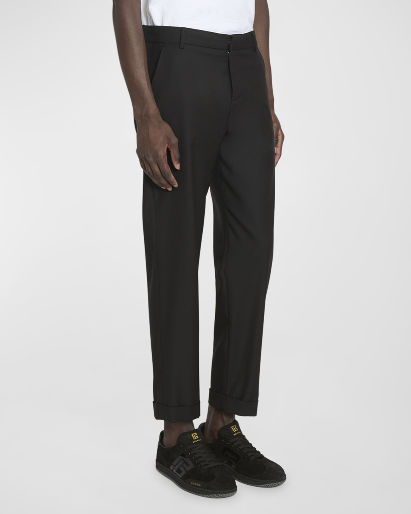 超特価SALE開催！ Tailored Men's Balmain Wool Marcus Neiman | Pants Straight-Leg パンツ