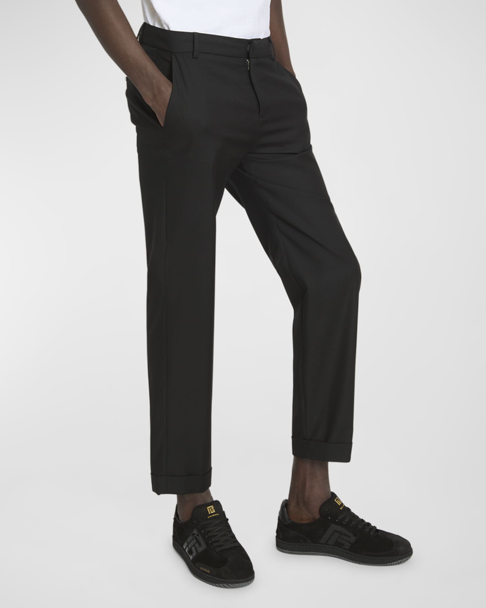 在庫処分セール テ Tailored Men's Balmain Wool Marcus Neiman | Pants Straight-Leg パンツ