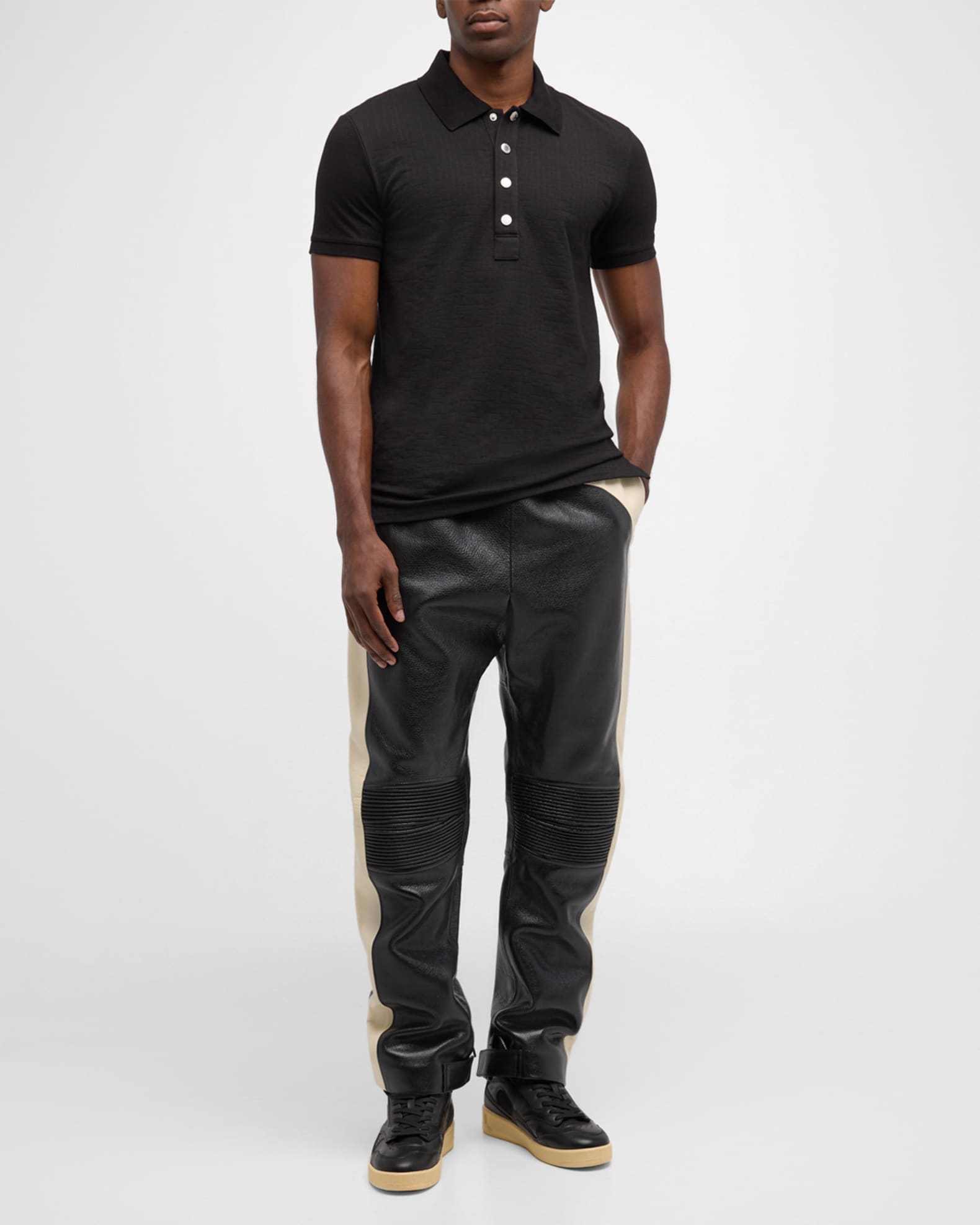 Men's Monogram Pique Polo Shirt 1