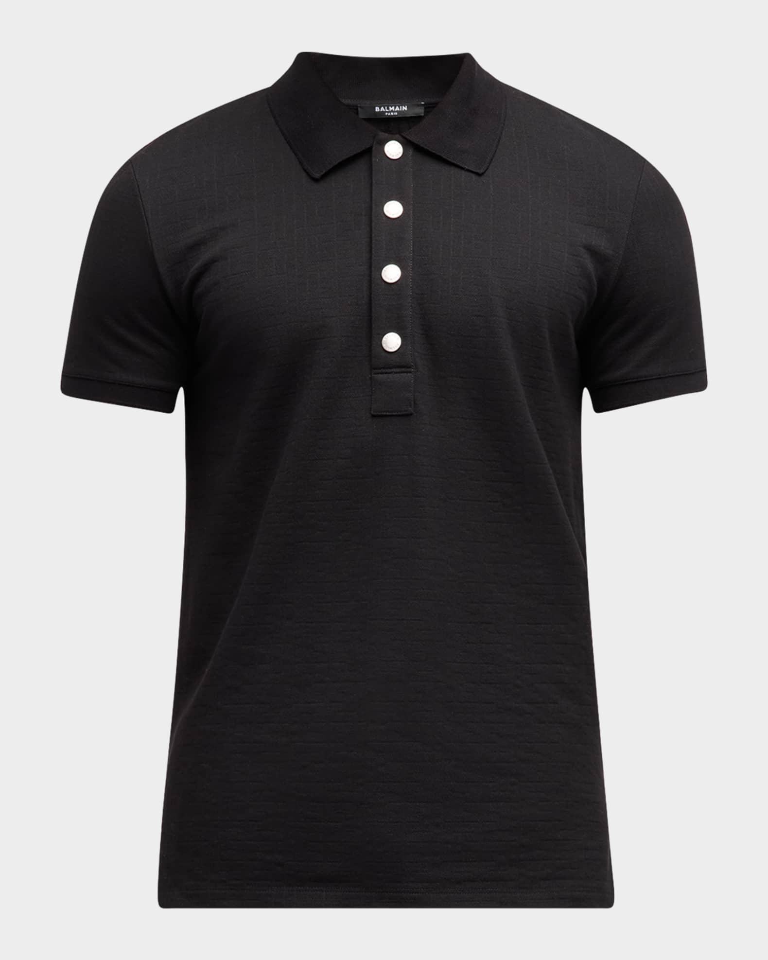 Men's Monogram Pique Polo Shirt 0