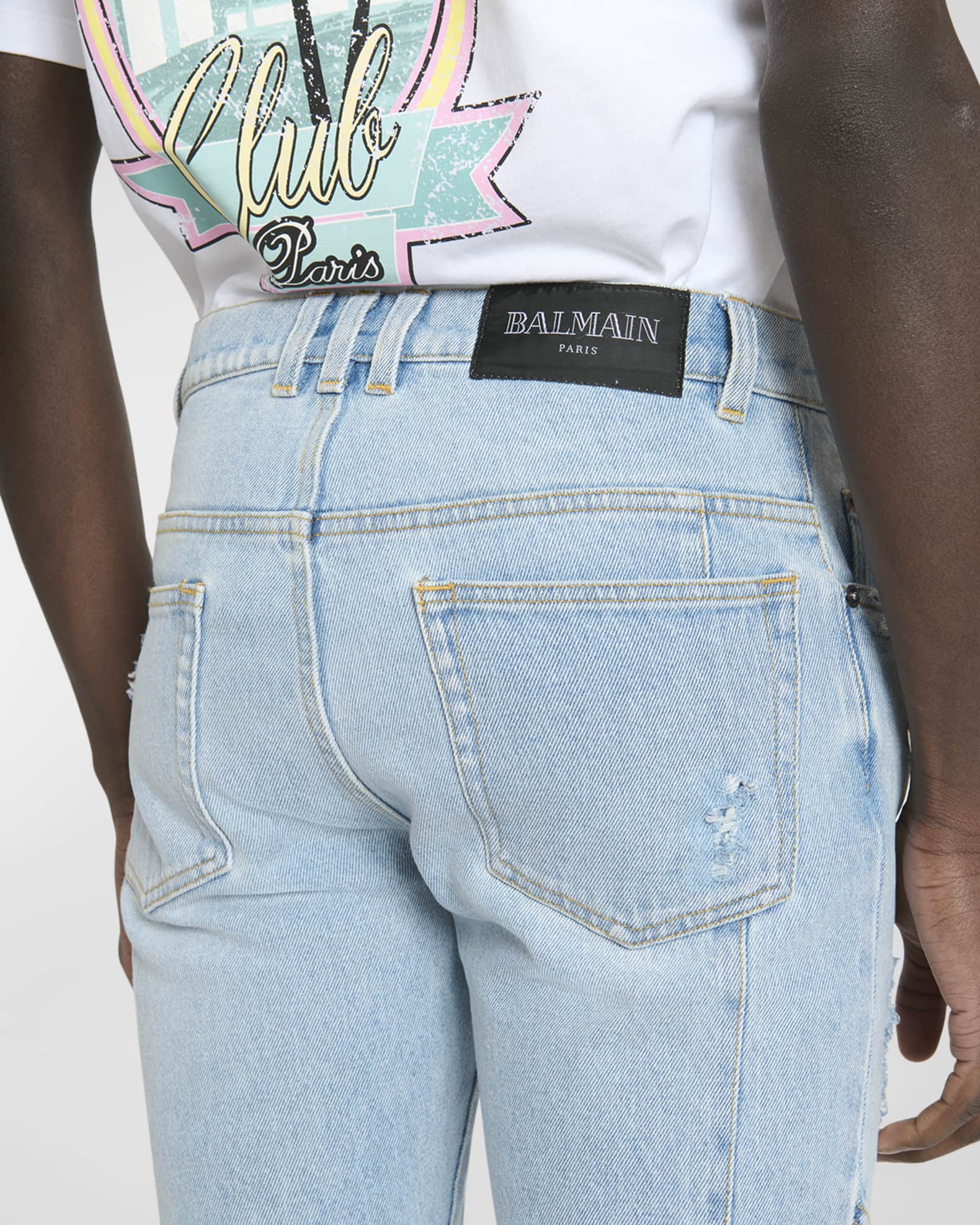 デニム・ジーパン Balmain Stretch Gdp Skinny Pants 23758343_53738144_600.jpg