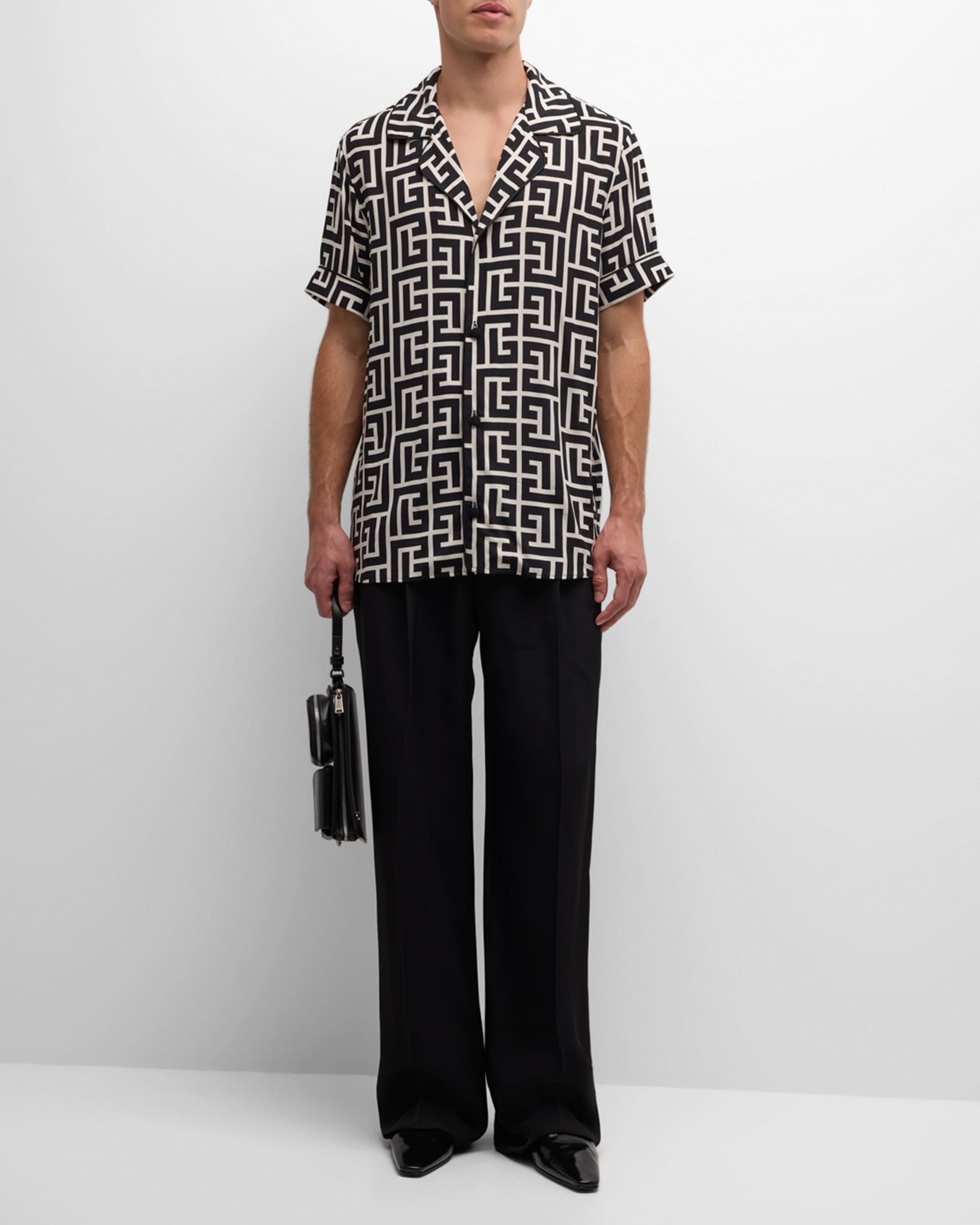 Men's Monogram Pajama Shirt 1