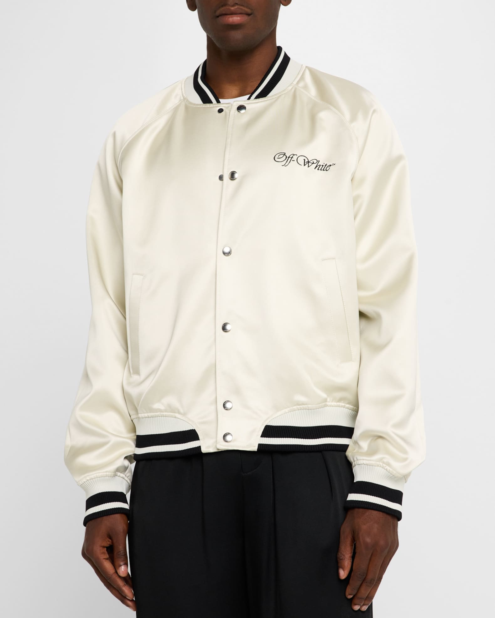 Off white college jacket cheap