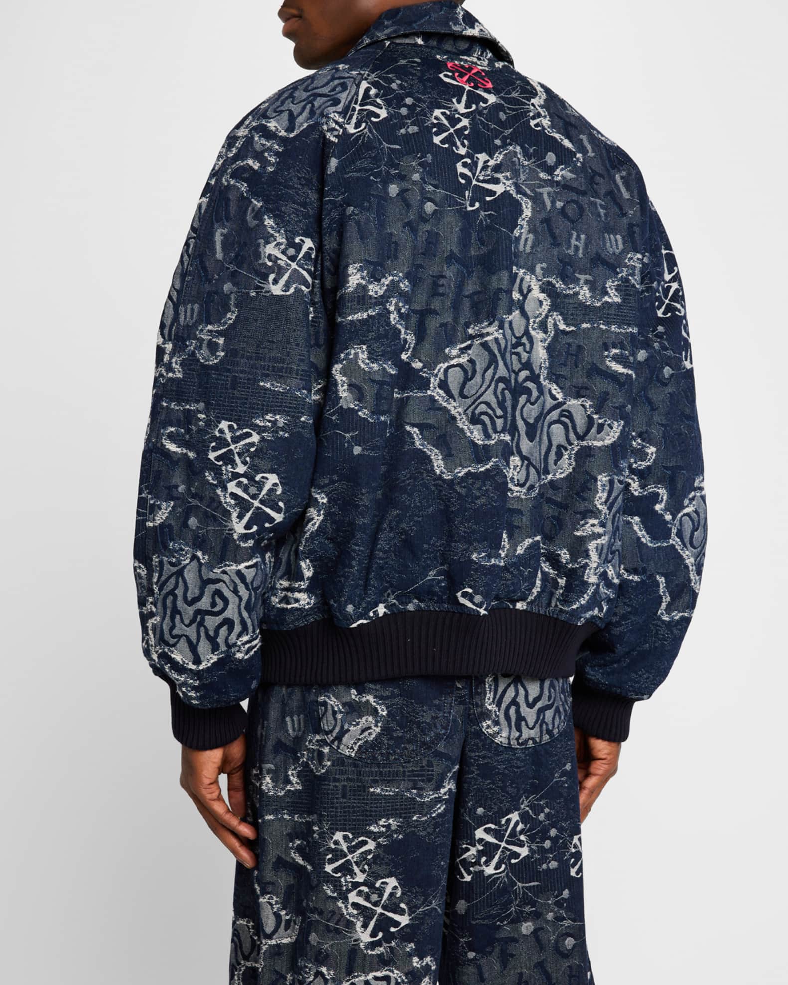 Off White Men s Camo Jacquard Bomber Jacket Neiman Marcus