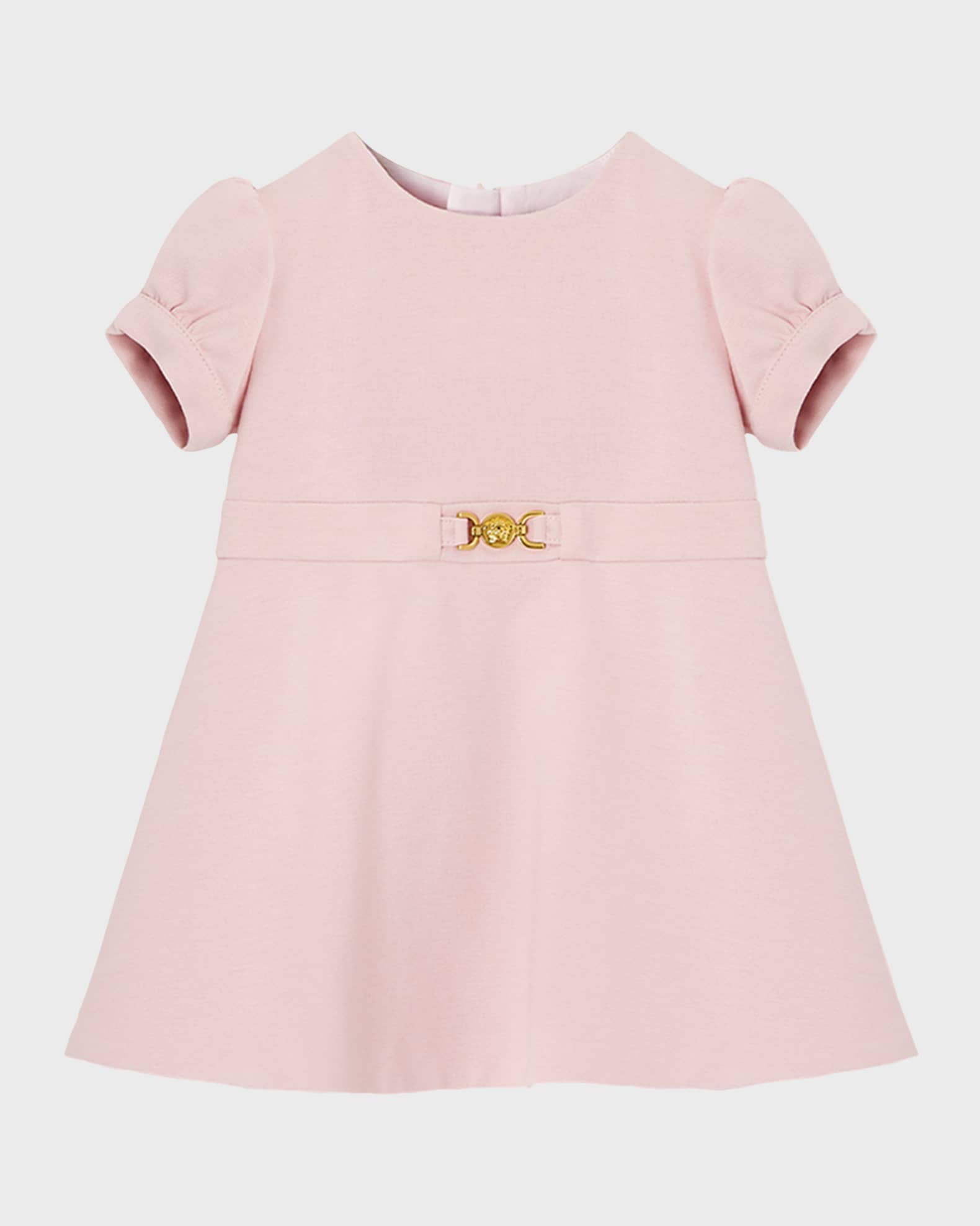 Versace Kids checked flared dress - Pink