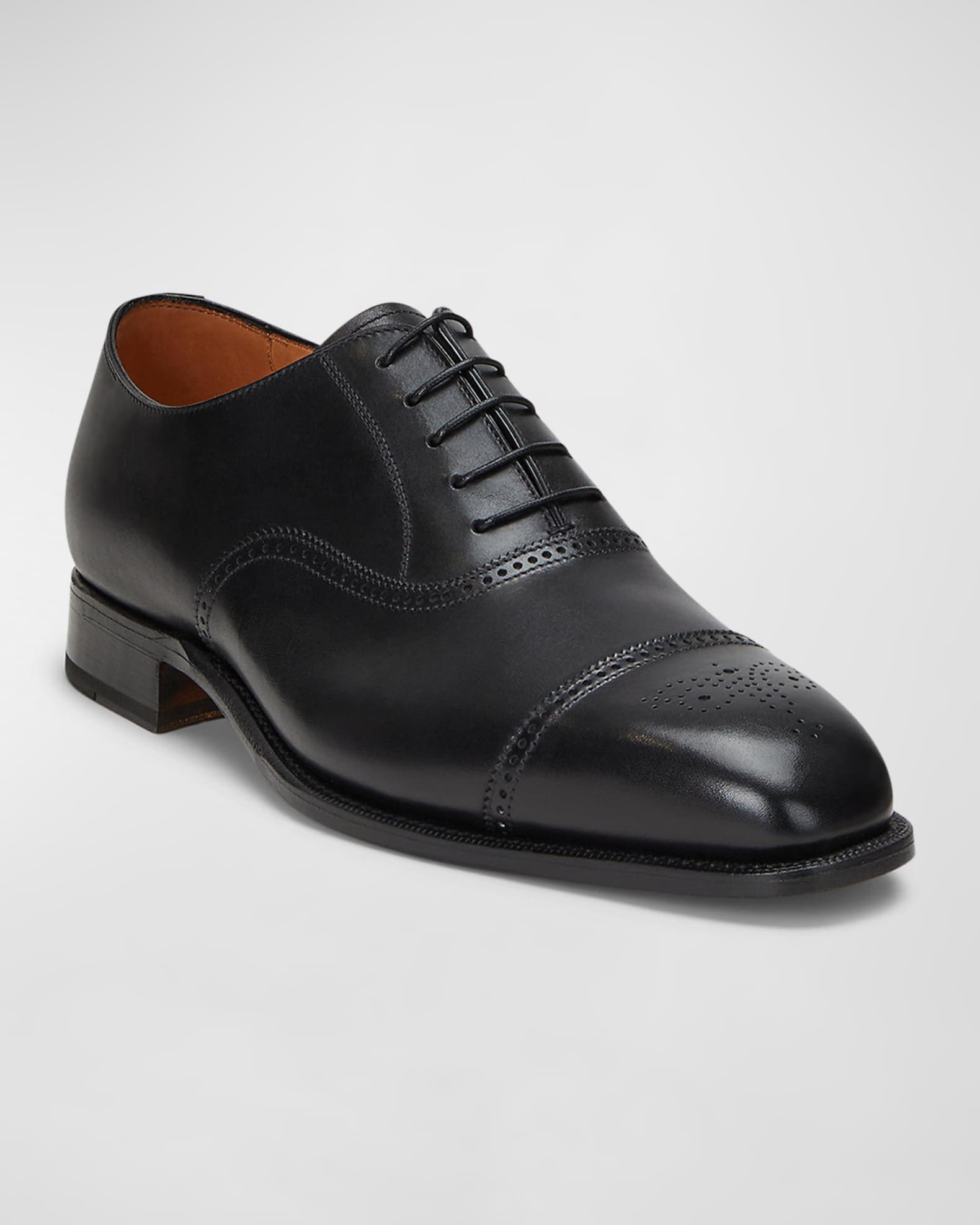Men's Denver Cap-Toe Leather Oxfords 1