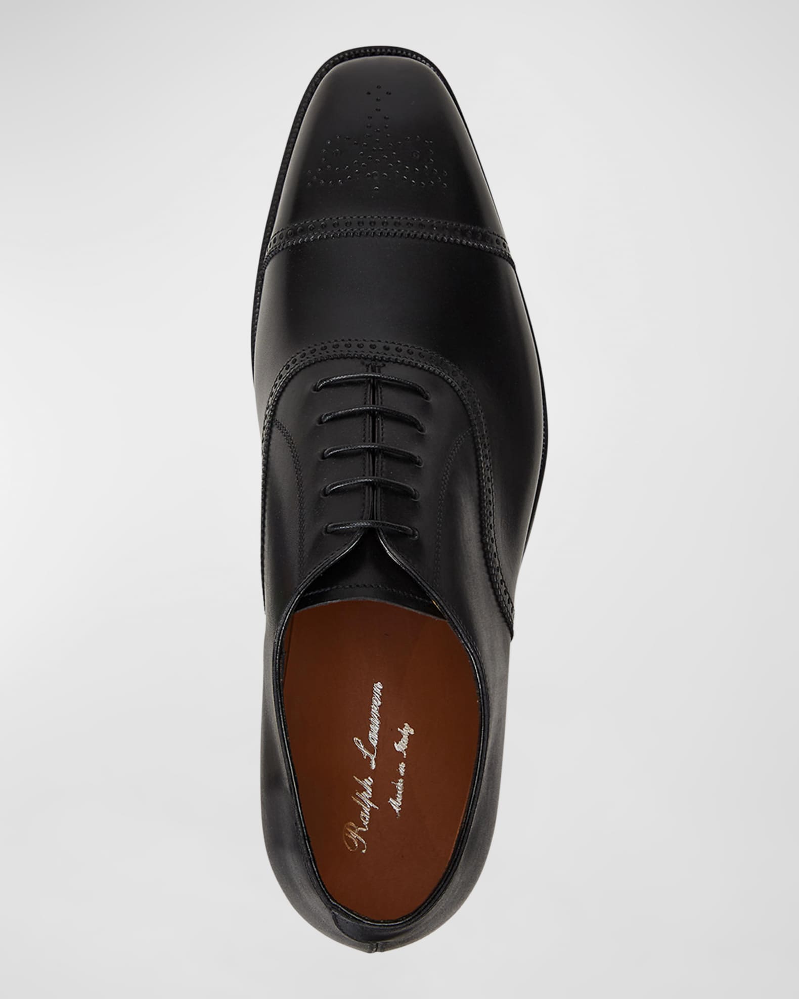 良質  Ralph Lauren Purple Label Men's Denver Cap-Toe Leather 靴