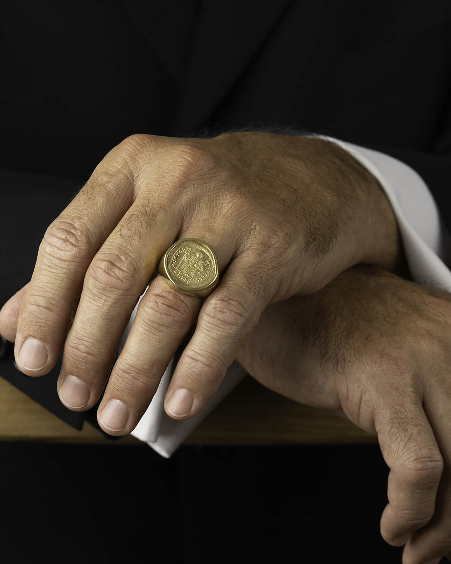 Angel coin ring hot sale