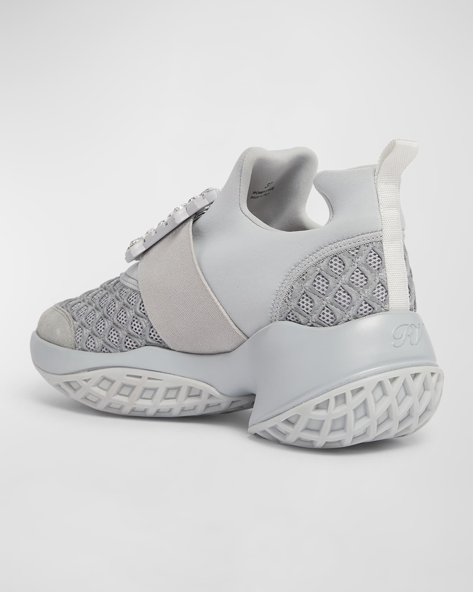 Roger Vivier Viv Run Strass Buckle Runner Sneakers Neiman Marcus
