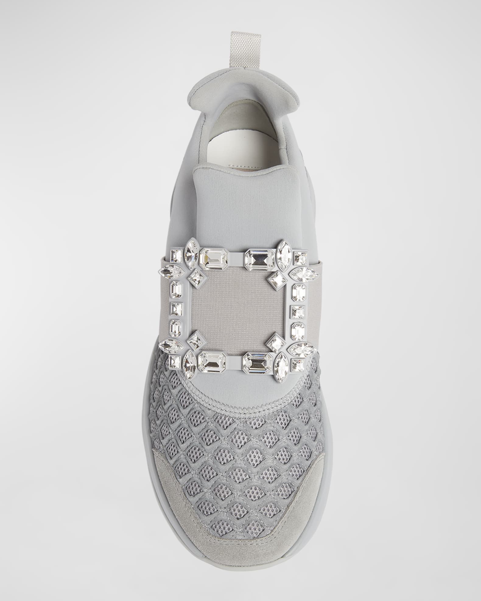 Roger Vivier Viv Run Strass Buckle Runner Sneakers | Neiman