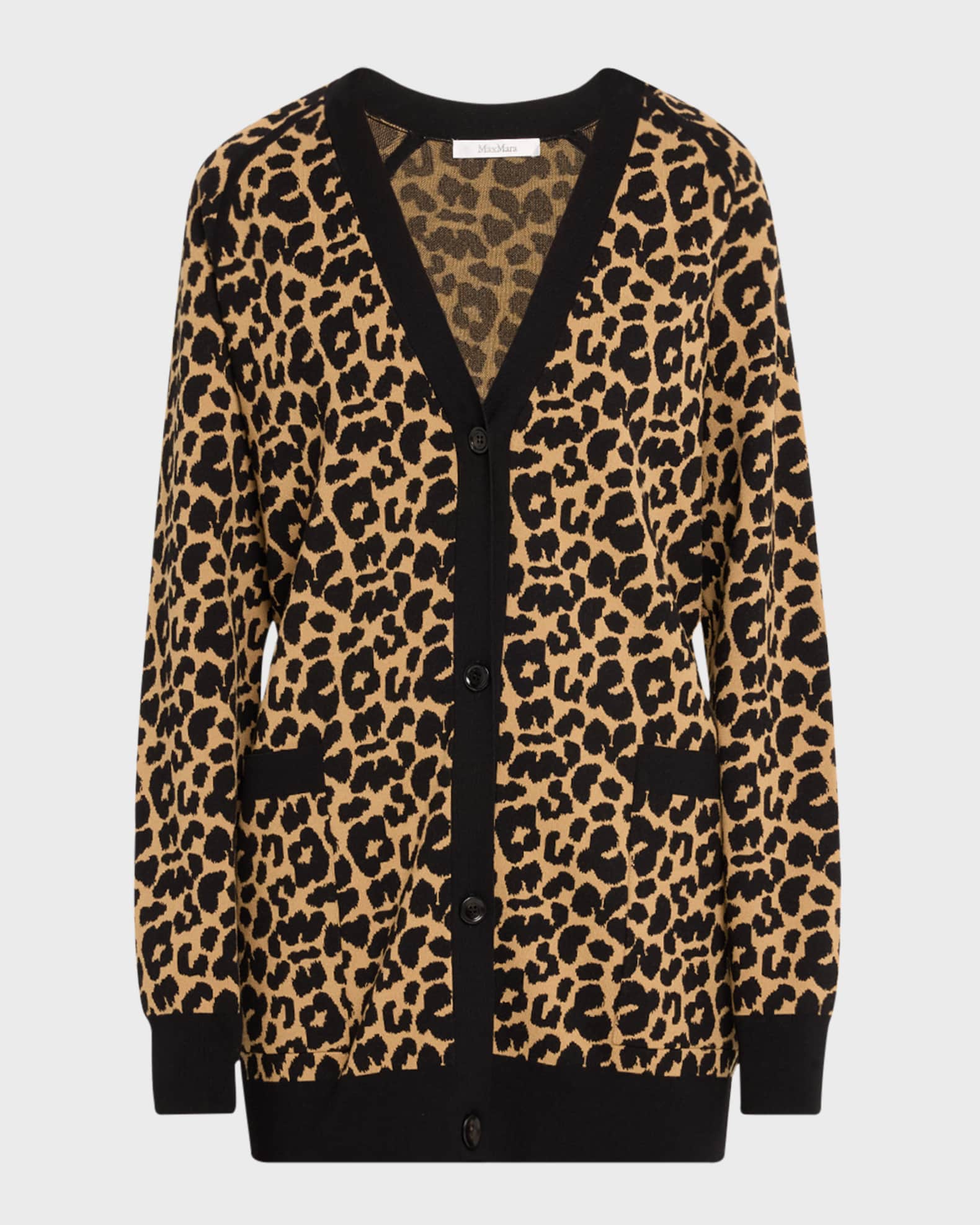 Max mara leopard sweater hot sale