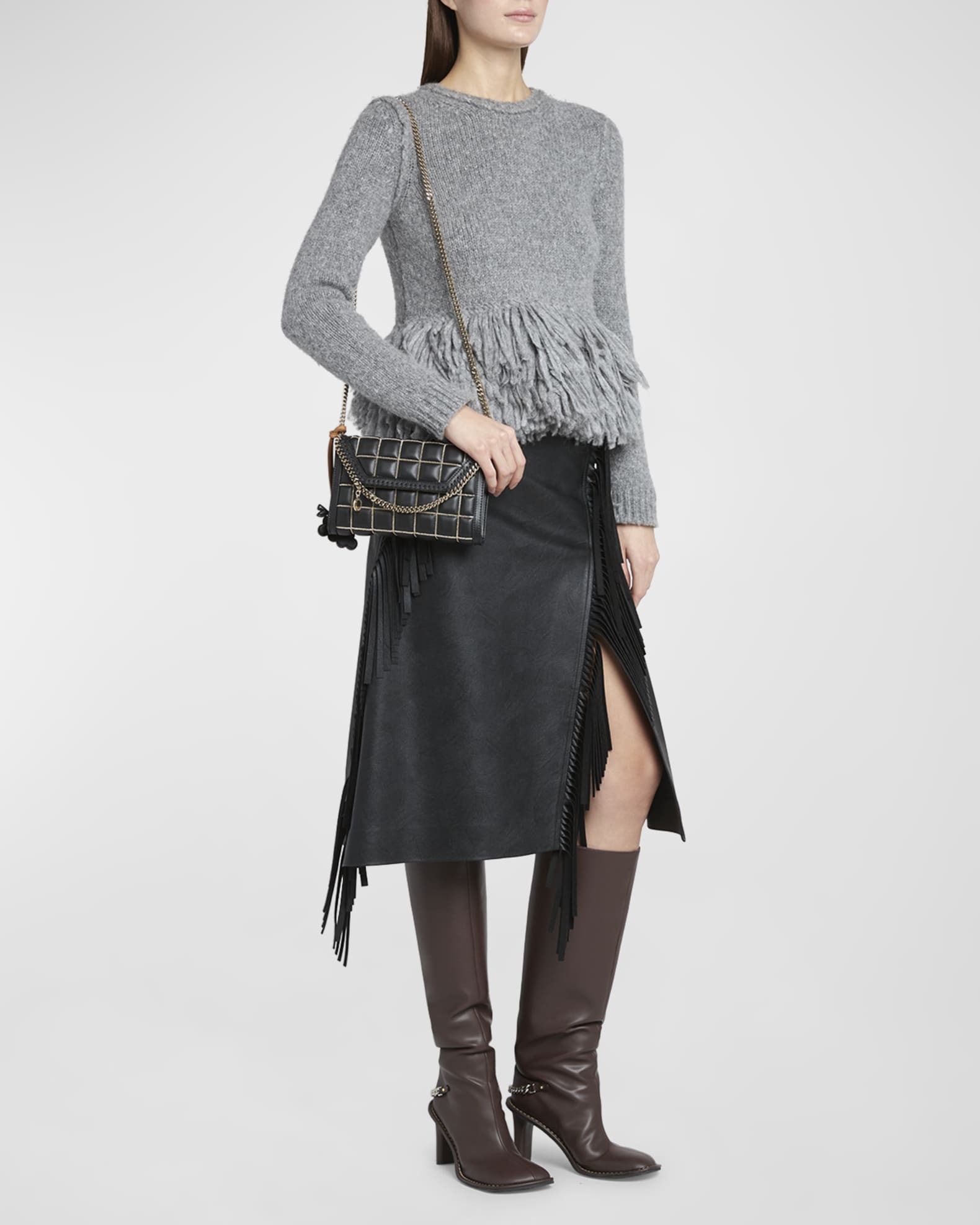 Stella McCartney Falabella Mini Eco Quilted Crossbody Bag Neiman Marcus