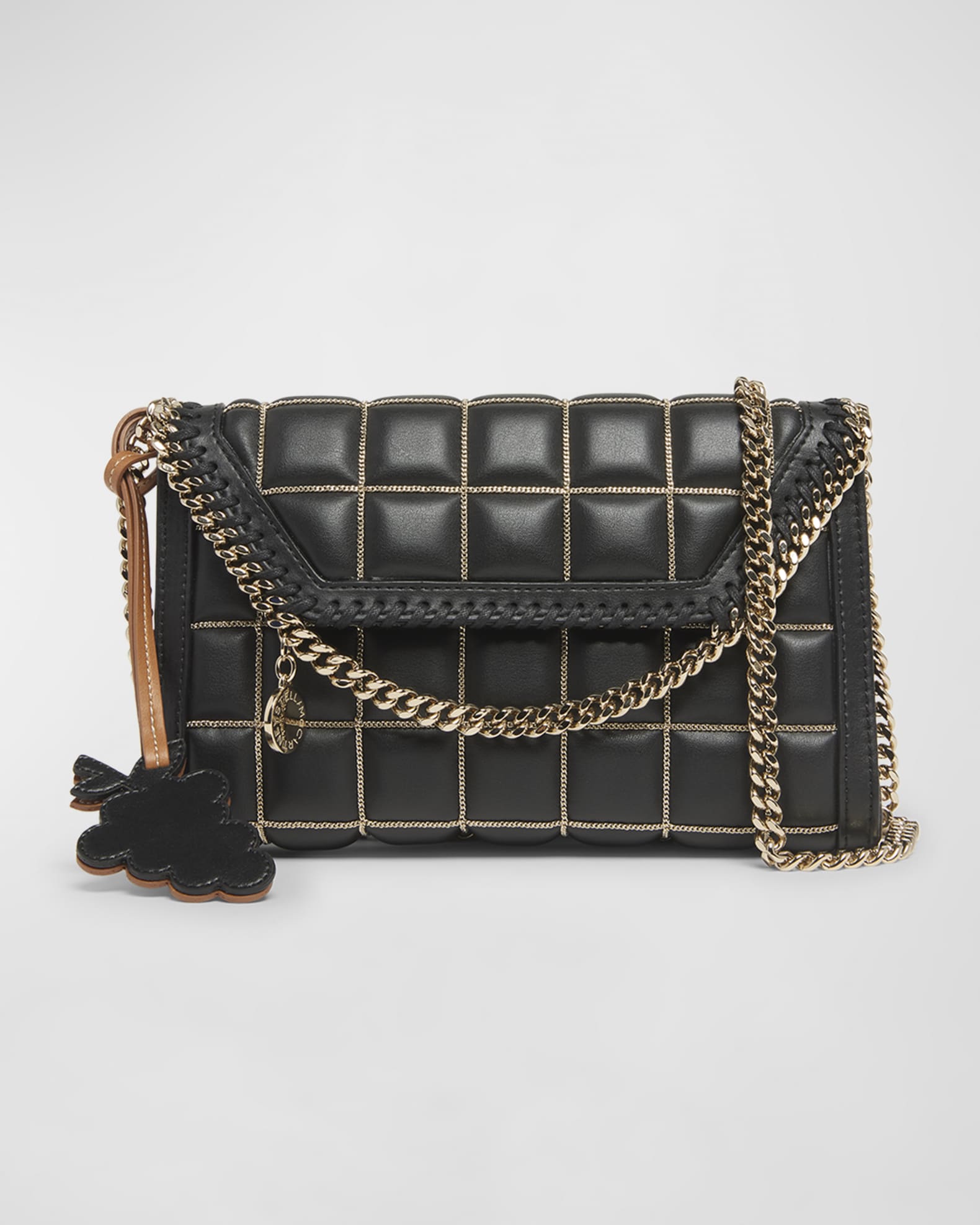 Stella McCartney Falabella quilted shoulder bag - Neutrals