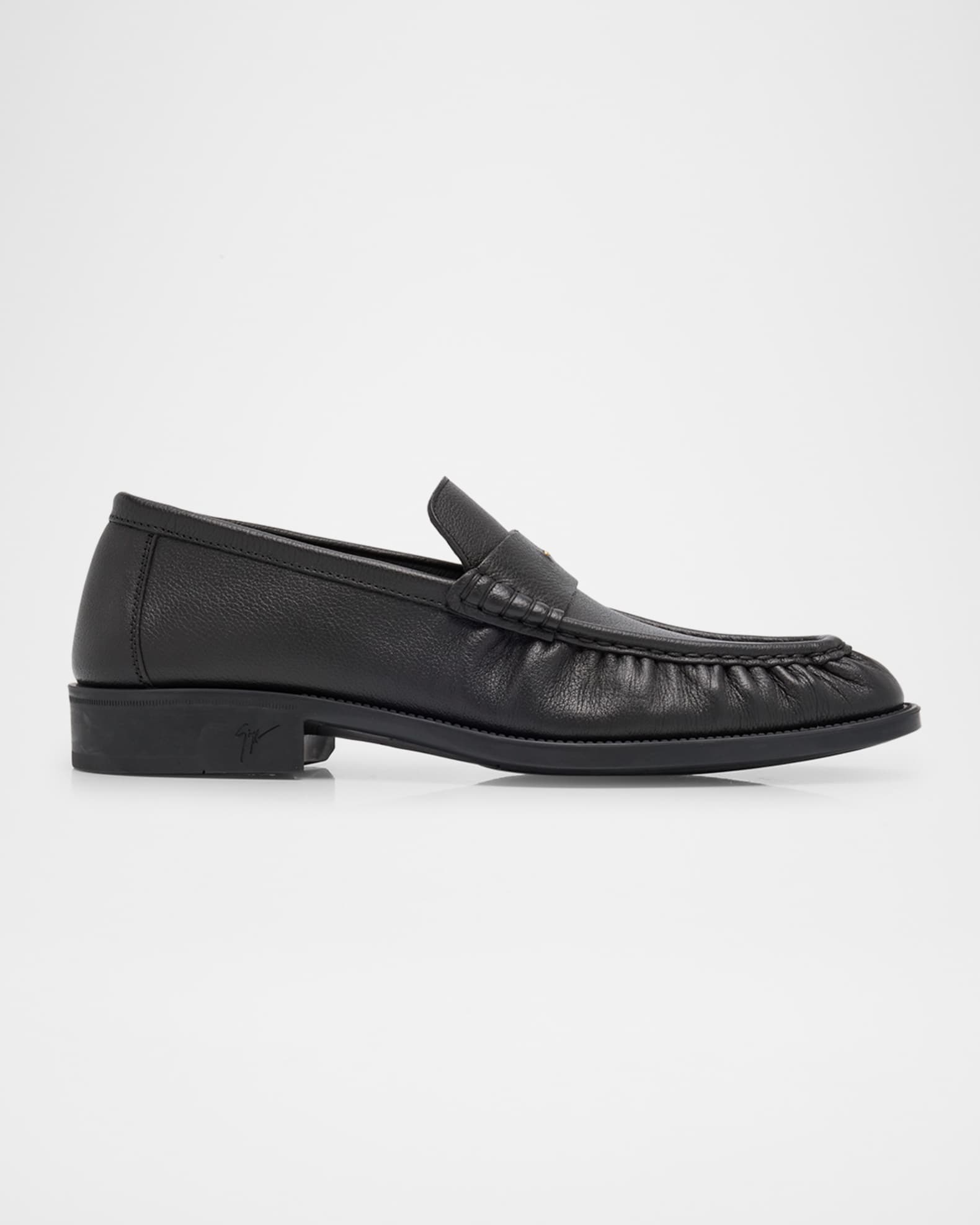 Giuseppe Zanotti Men s Vegasso Leather Penny Loafers Neiman Marcus