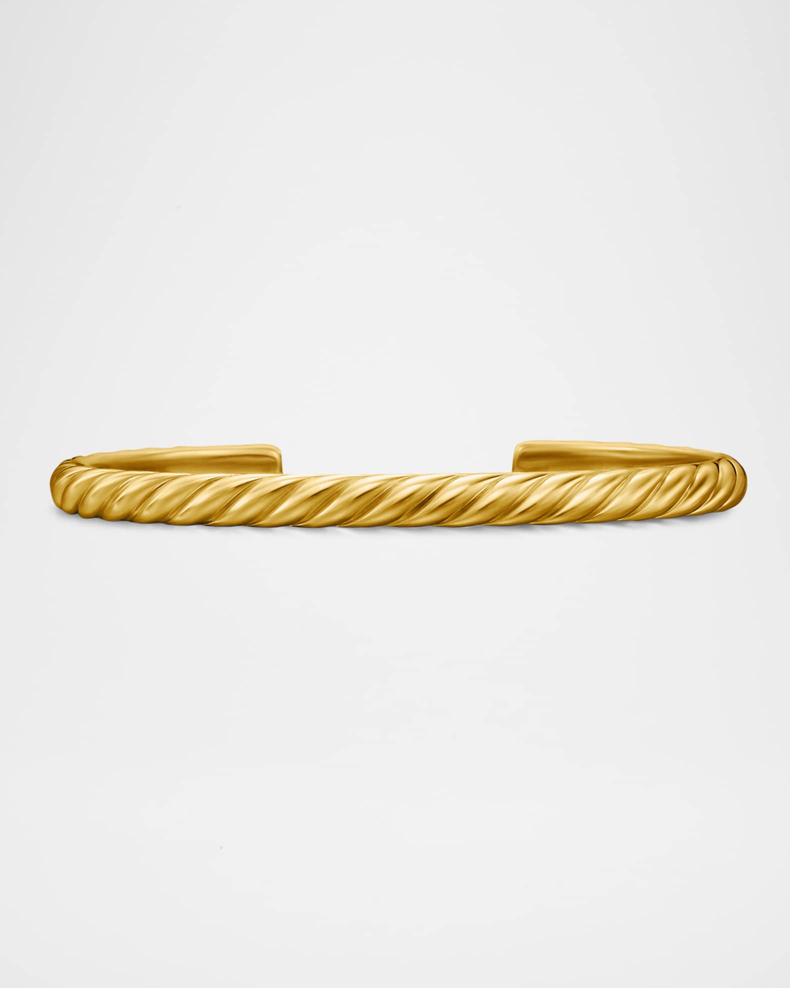 Men's Sculpted Cable Cuff Bracelet in 18K Gold, 5.5mm 0