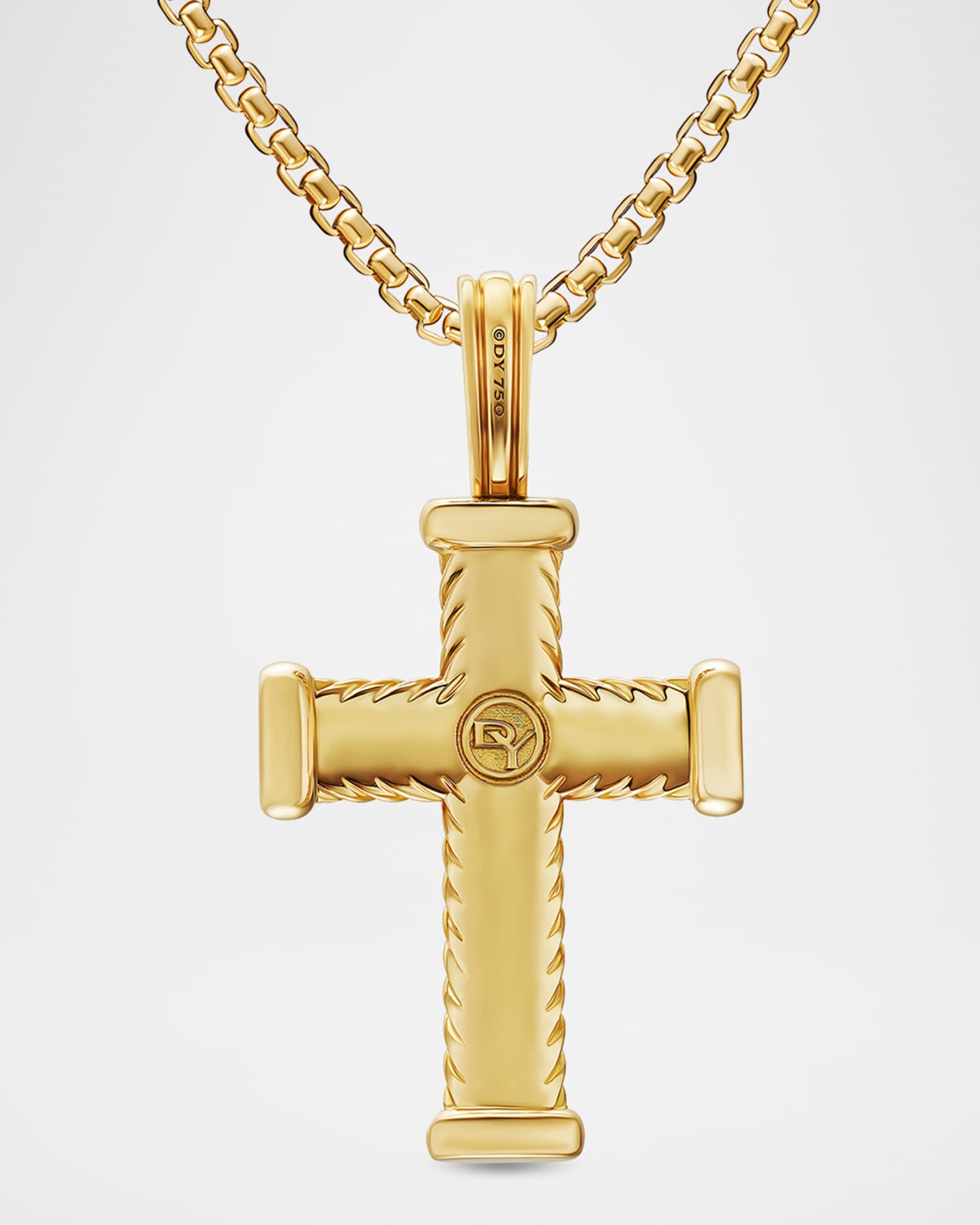 Mens Gold Necklace David Yurman Gold Cross David Yurman Deco Cross