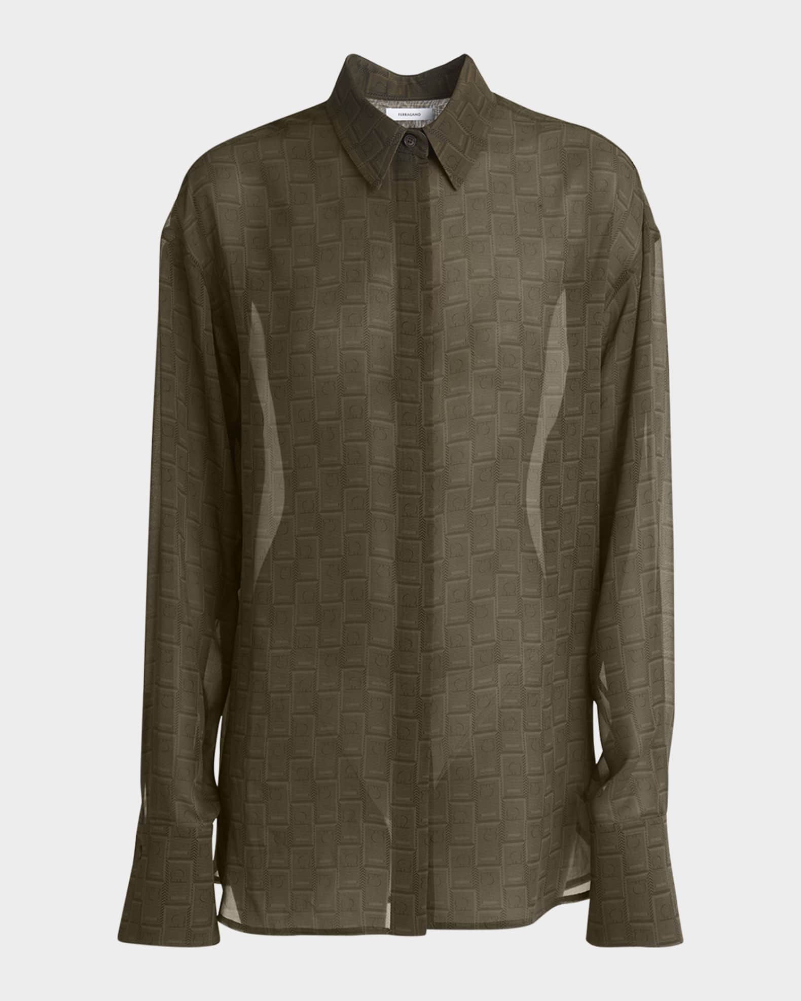 Chiffon button down blouse clearance