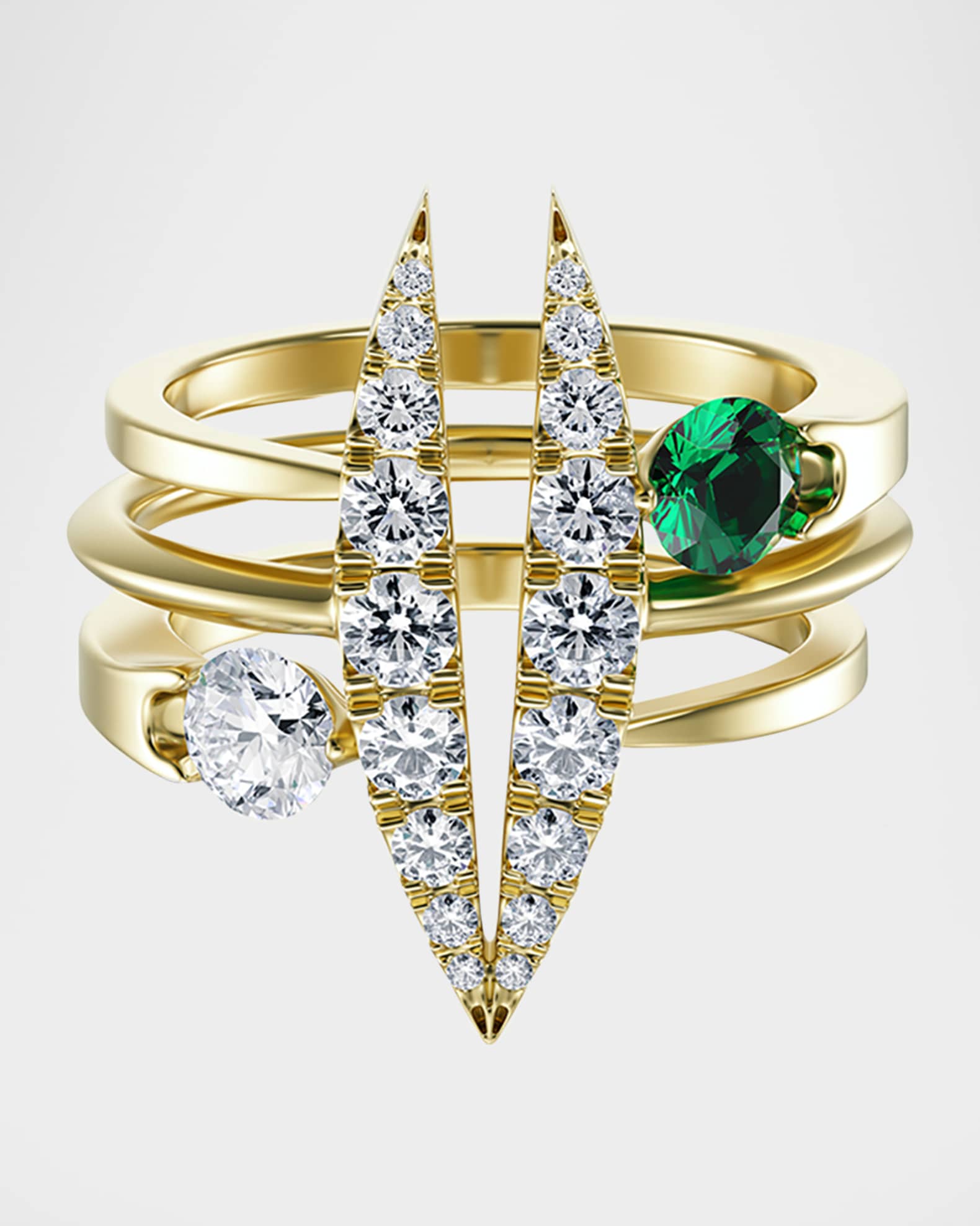 Lotus Bloom Trio Rings, Set of 3 0