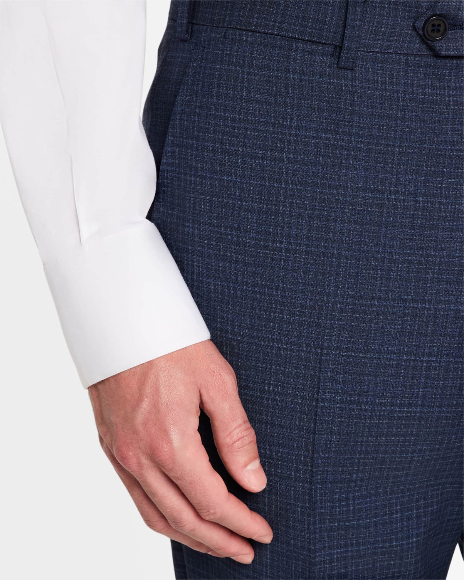 Men's Wool Micro-Windowpane Suit 1