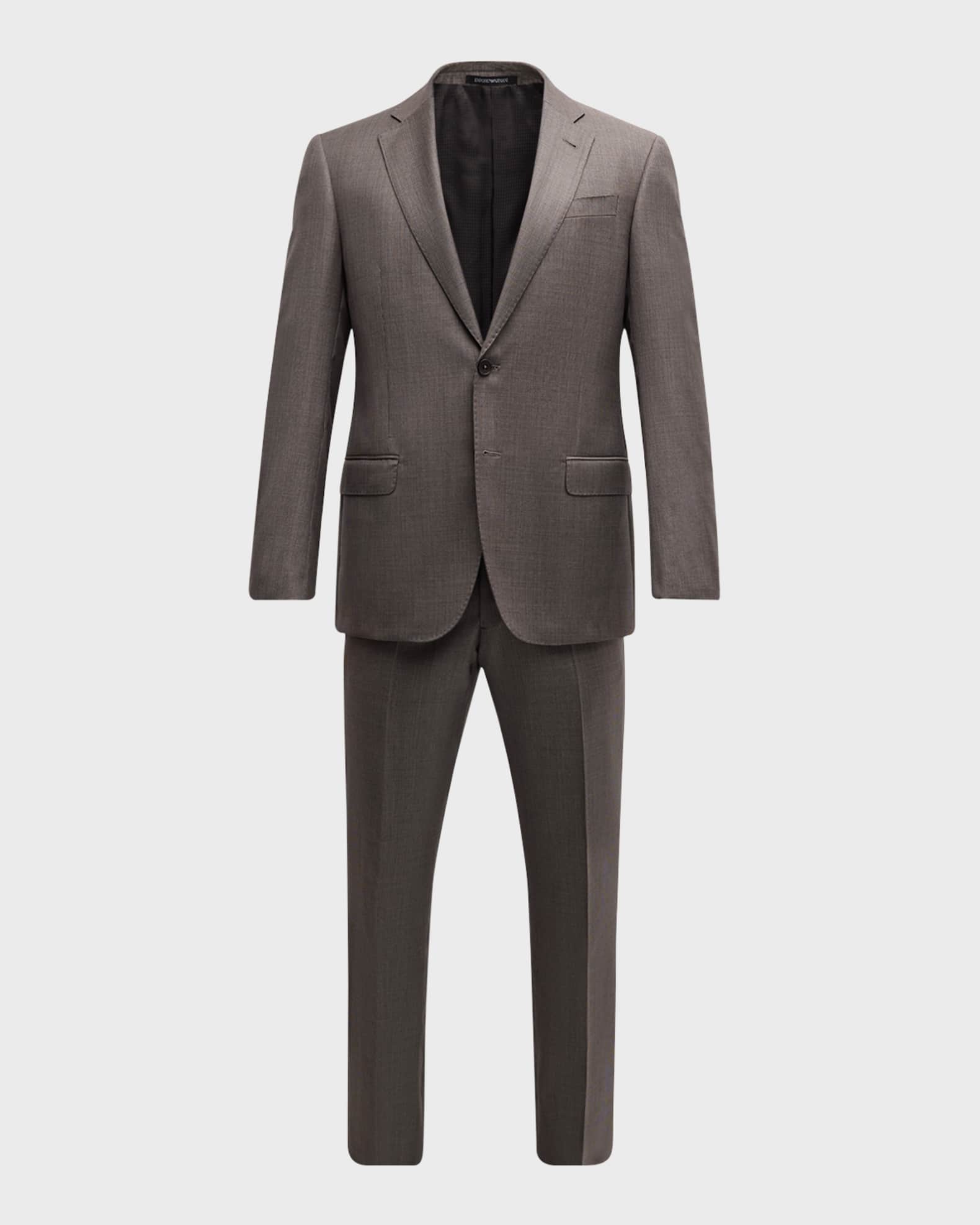 Men's Solid Wool-Blend Suit 0
