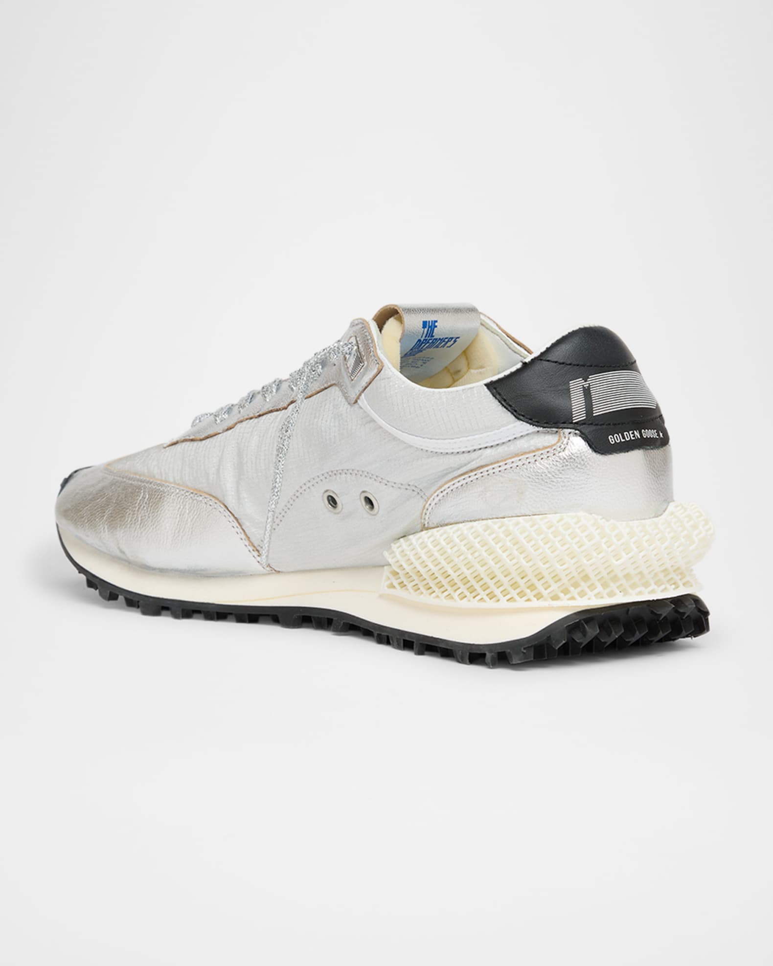 Golden Goose Men's Marathon Nylon and Leather Low-Top