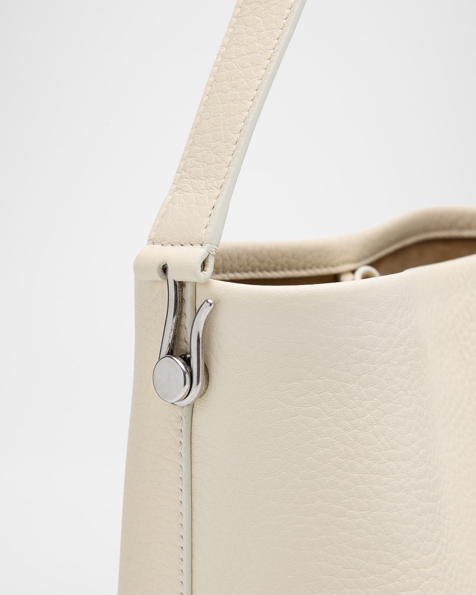 THE ROW Hook Small N/S Tote Gold in Lux Grained Calfskin