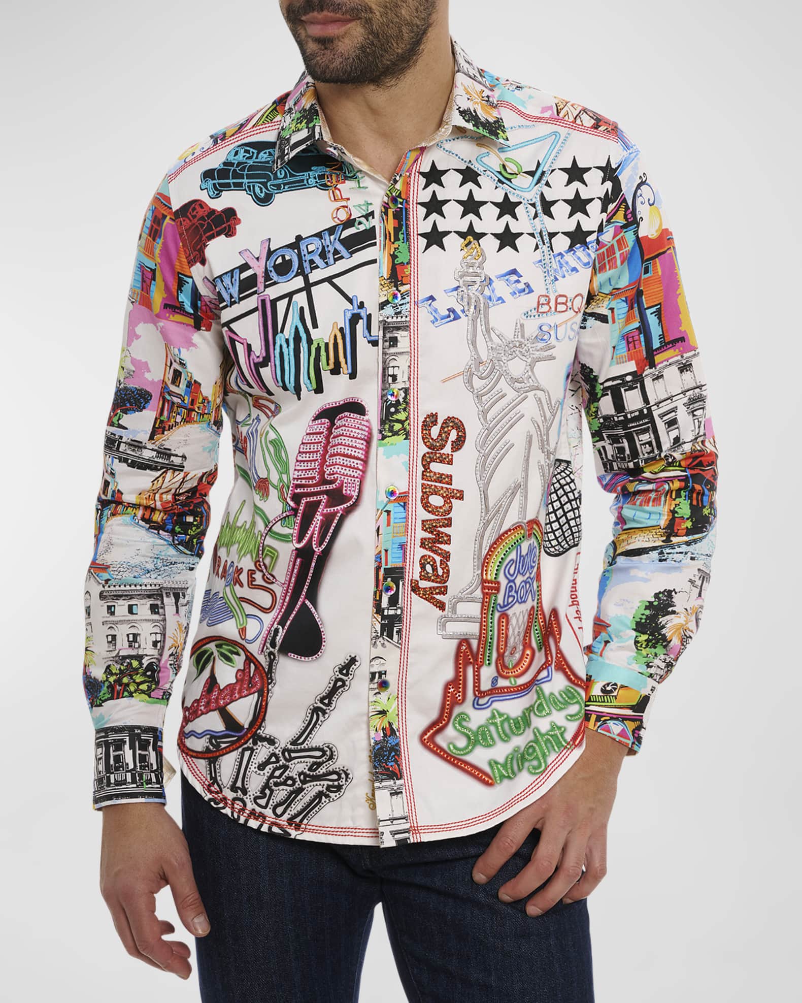 Robert Graham Men s So Sharp NYC Limited Edition Sport Shirt Neiman Marcus