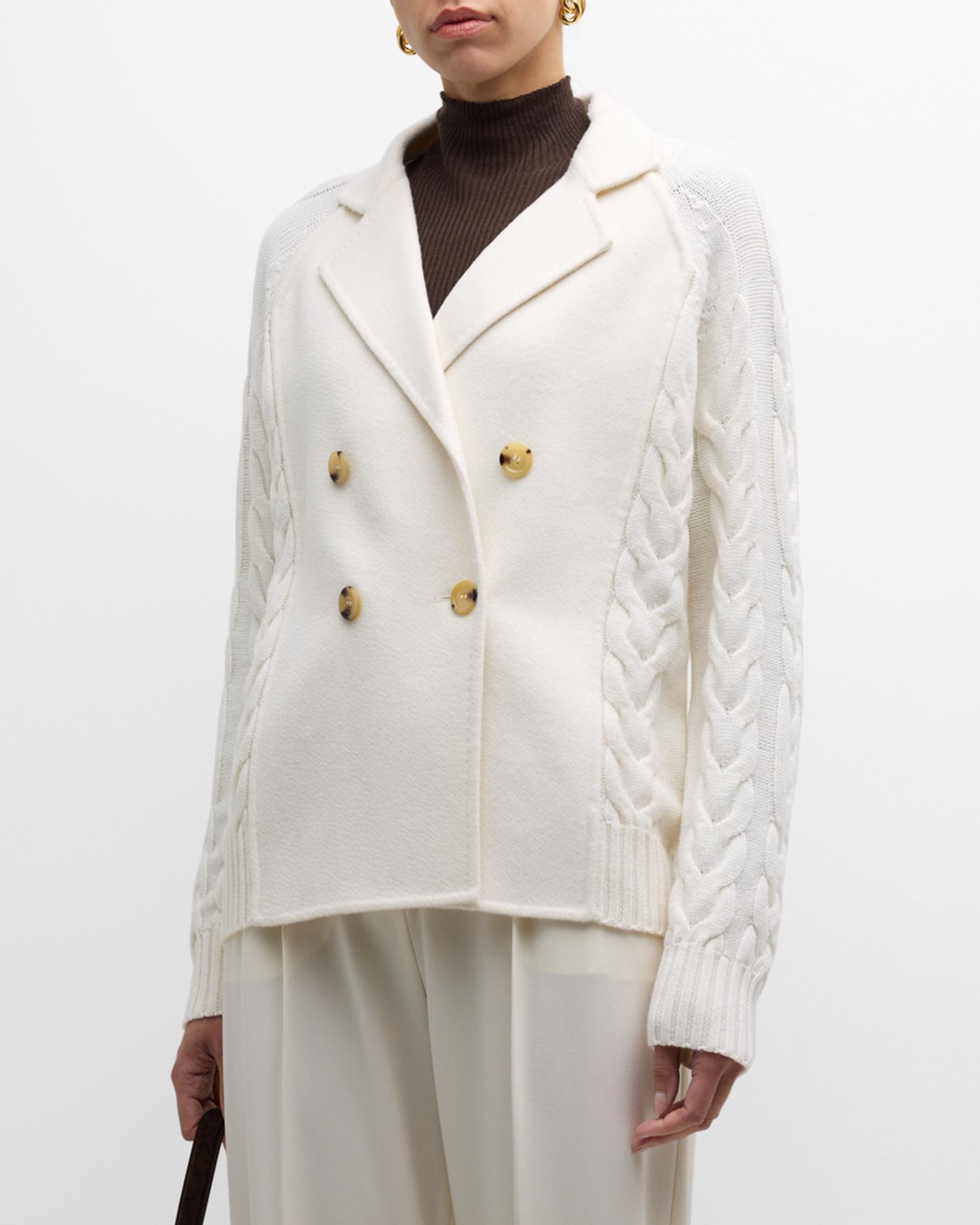 Veste Femme Max Mara Micio Laine Et Cachemire Mélangés - Neuve Avec étiquettes