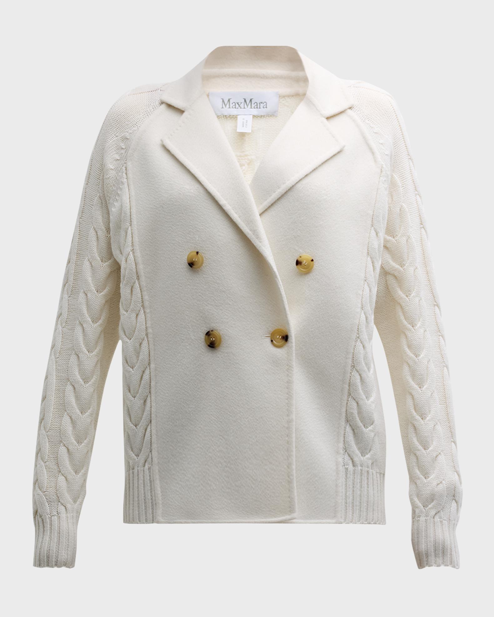 Veste Femme Max Mara Micio - Laine Et Cachemire - Couleur Marron - Neuf Avec étiquettes