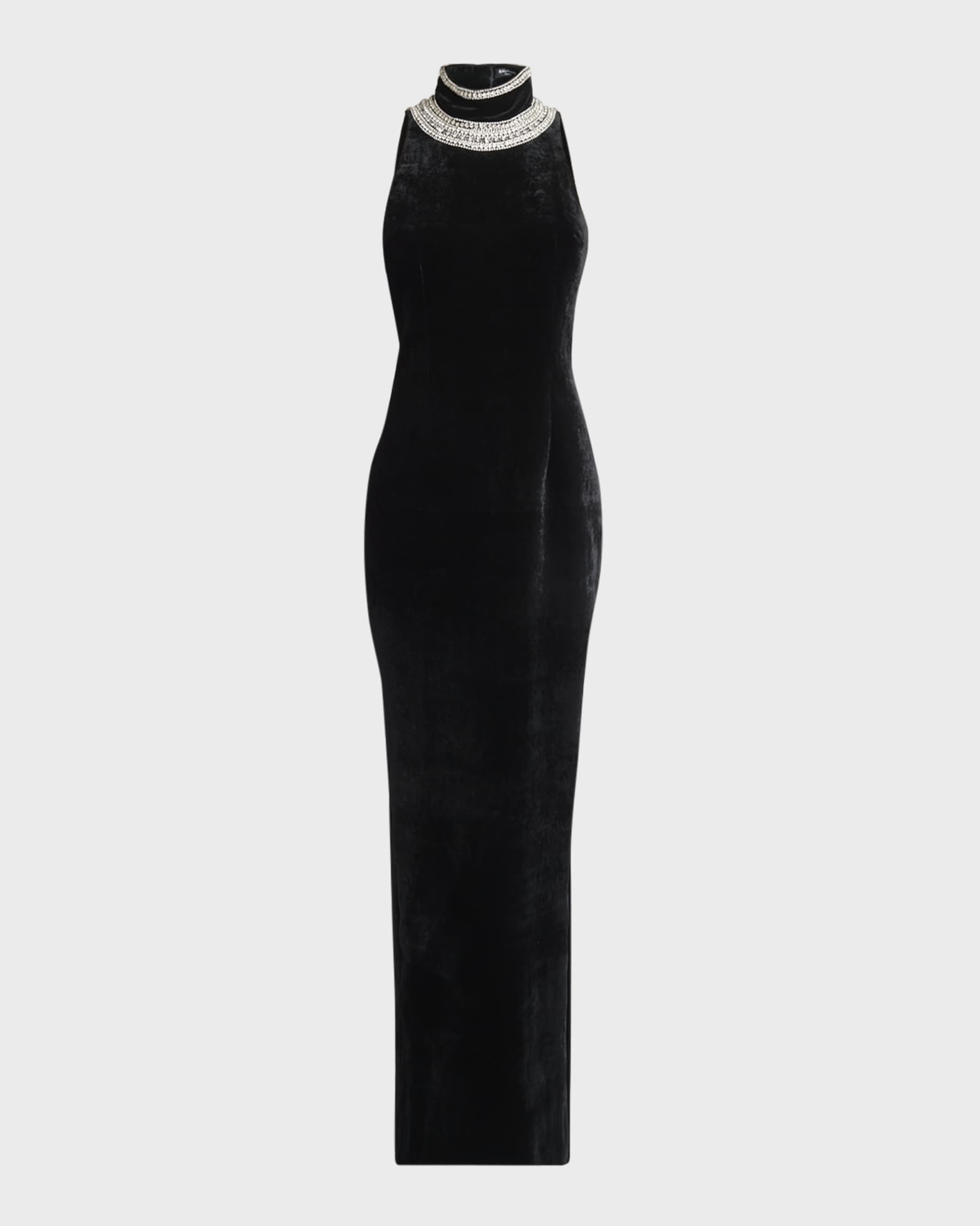 ワンピース Balmain Velvet Dress BALMAIN Embellished velvet mini dress | NET-A-PORTER