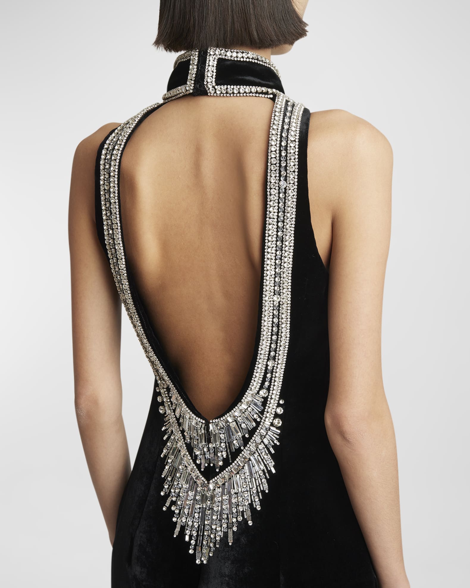 ワンピース BALMAIN TWO-TONE DRESS WITH OPEN BACK BALMAIN - TWO-TONE DRESS WITH OPEN BACK - Eleonora Bonucci