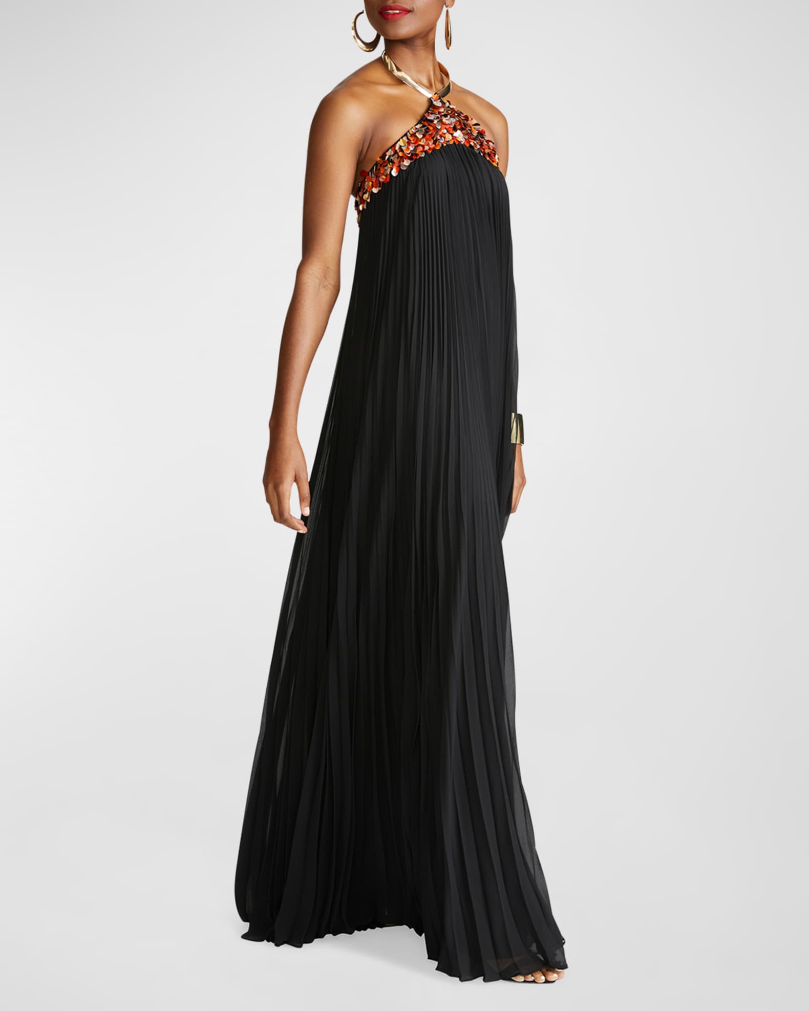 Trapeze evening dress top
