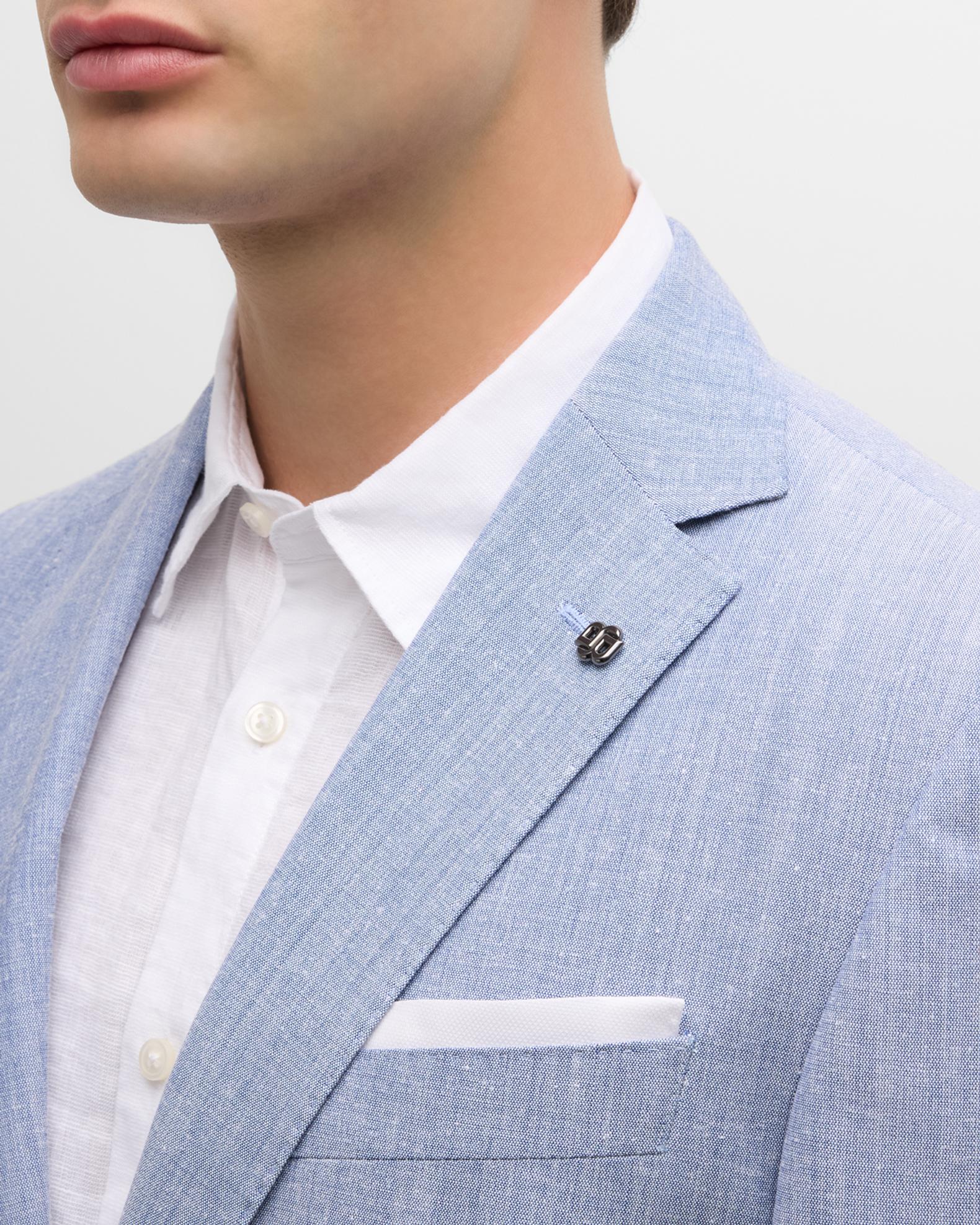 Two Button Men's Corduroy Sport Coat Black