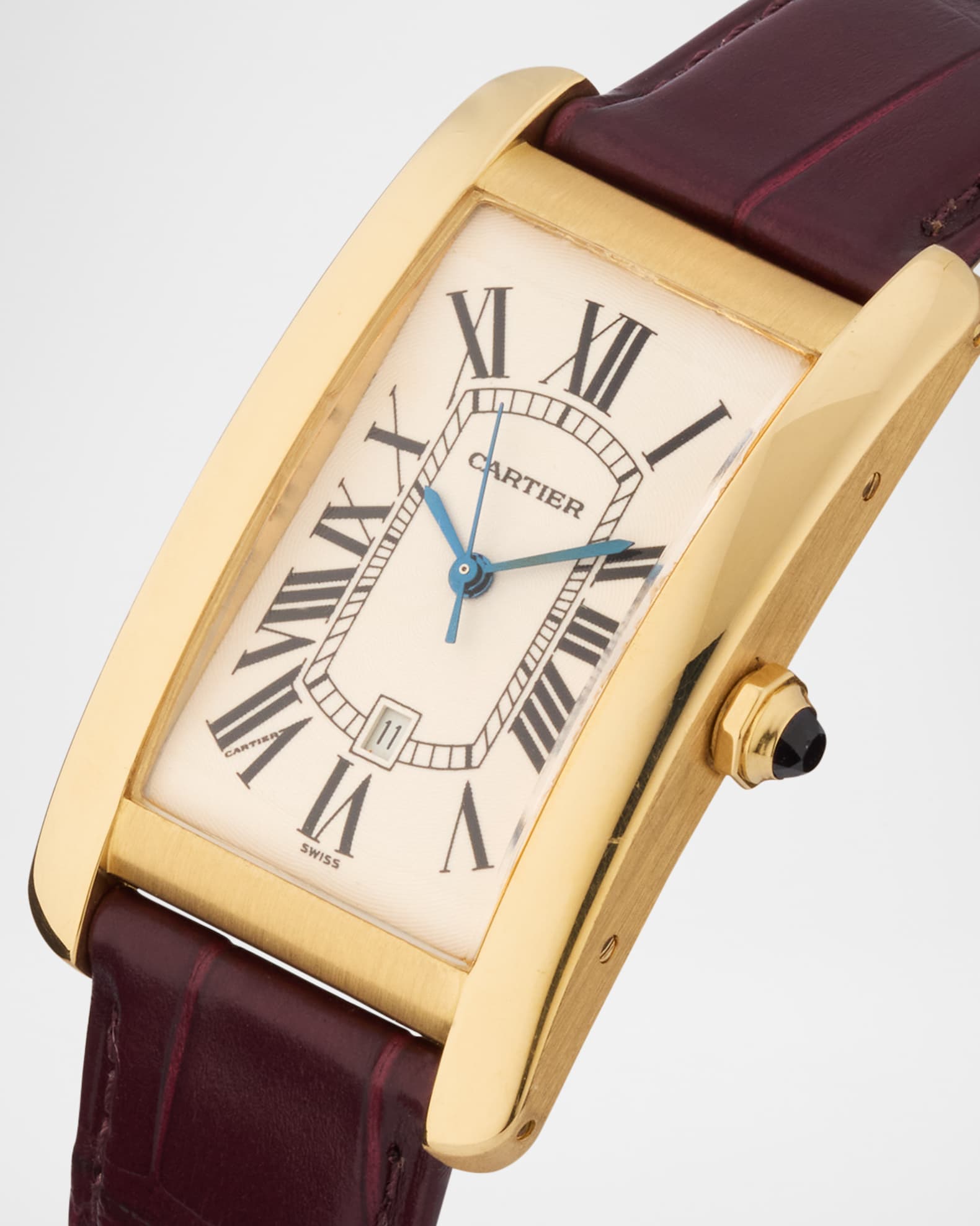 Vintage Watches Cartier Tank Americaine 45mm Vintage 1990s Watch Neiman Marcus