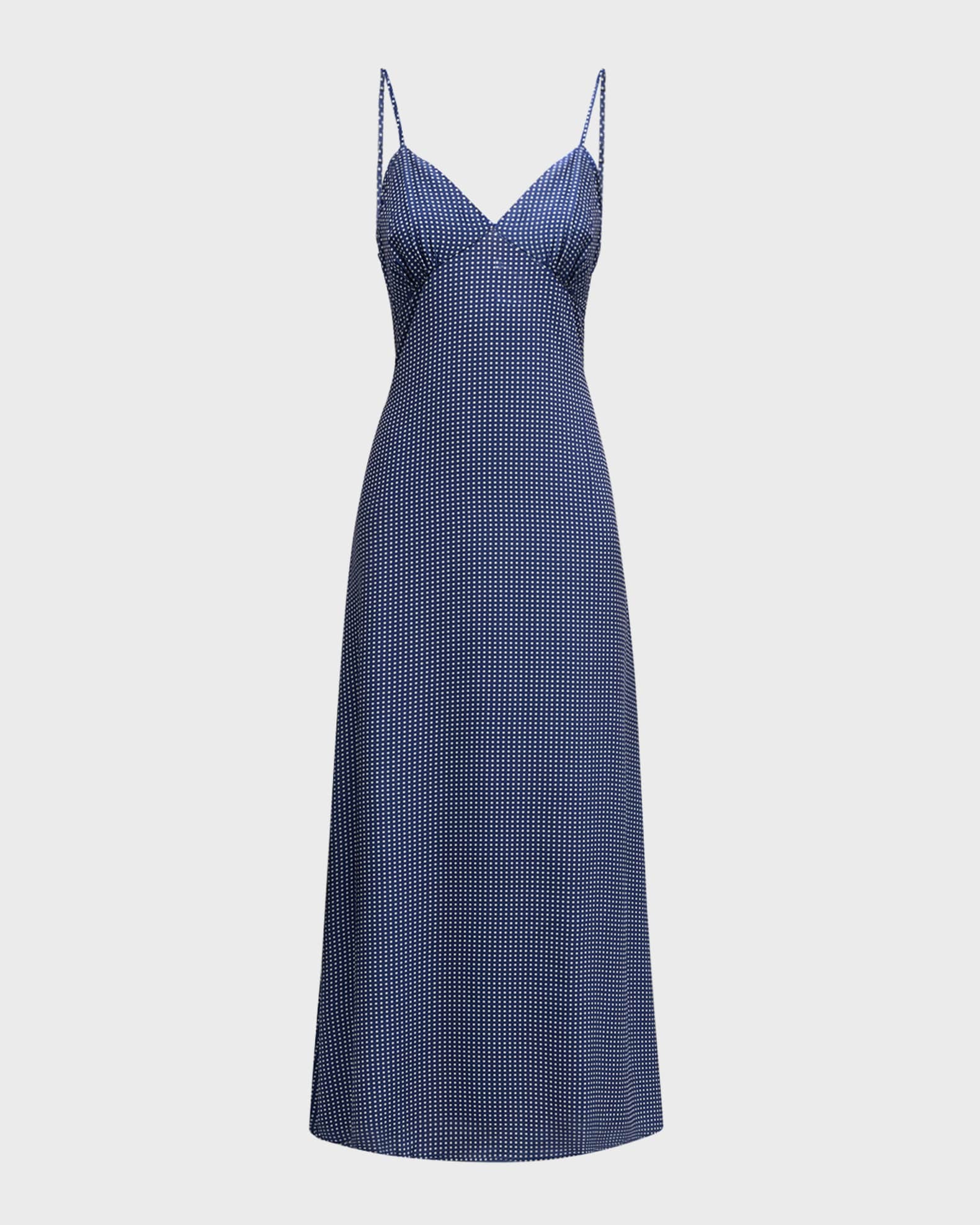 Roma Notte Maxi Dress - Porcelain Blue Polka Dot