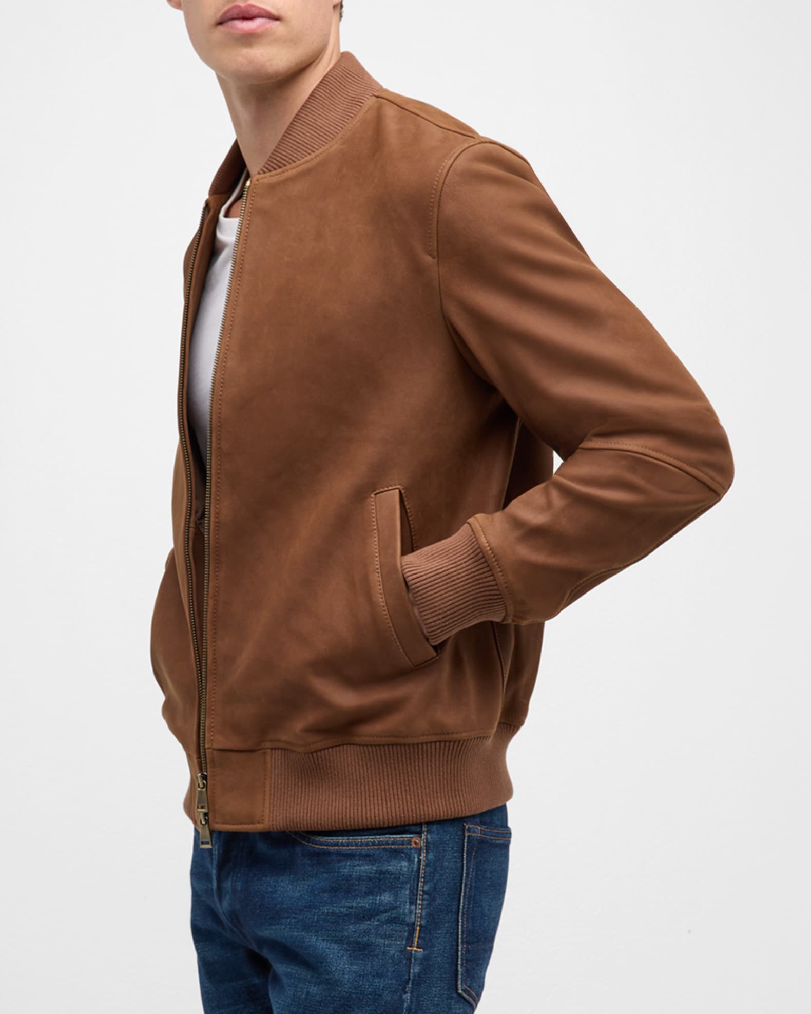 Neiman marcus mens leather jacket deals