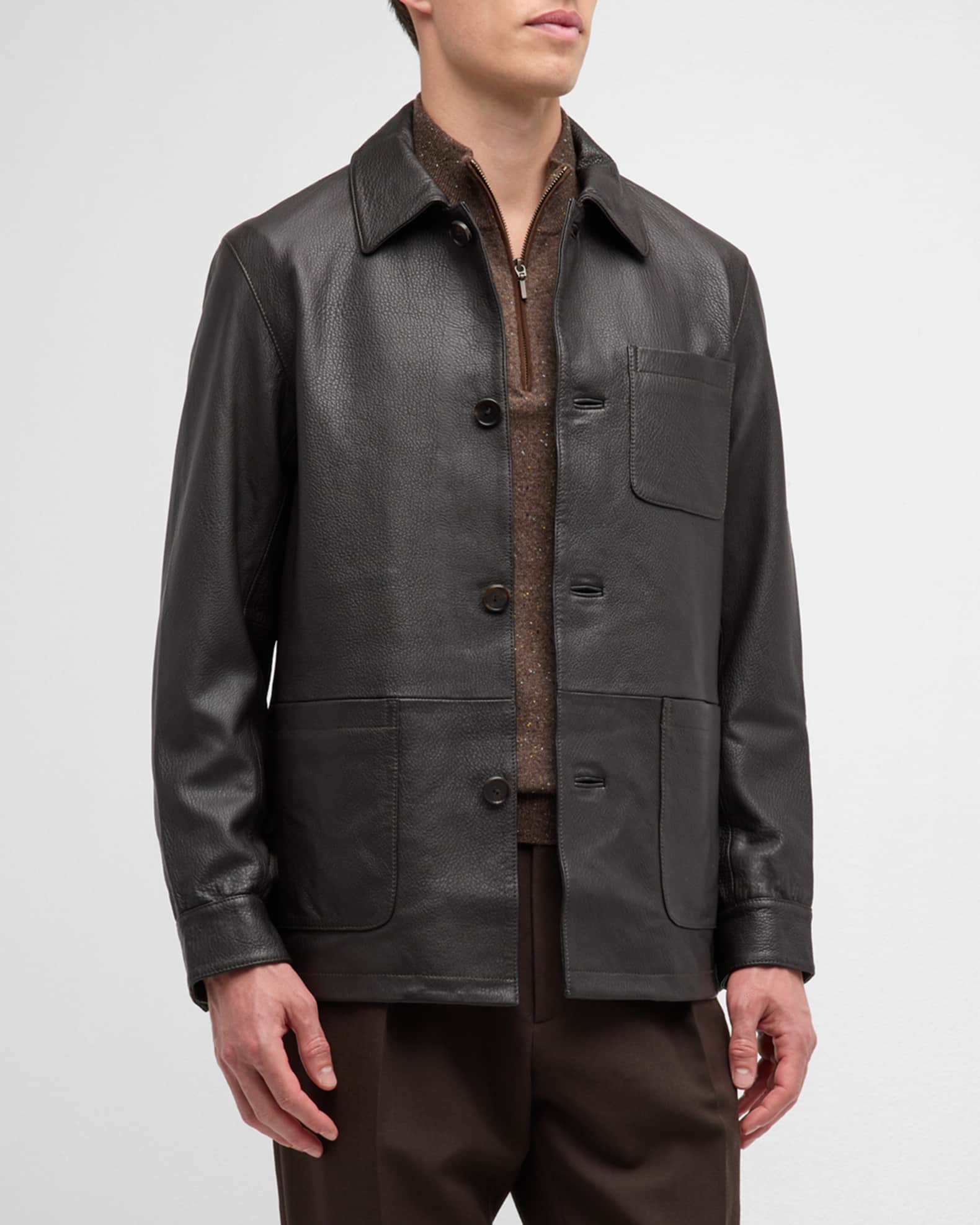 Neiman marcus leather coats store