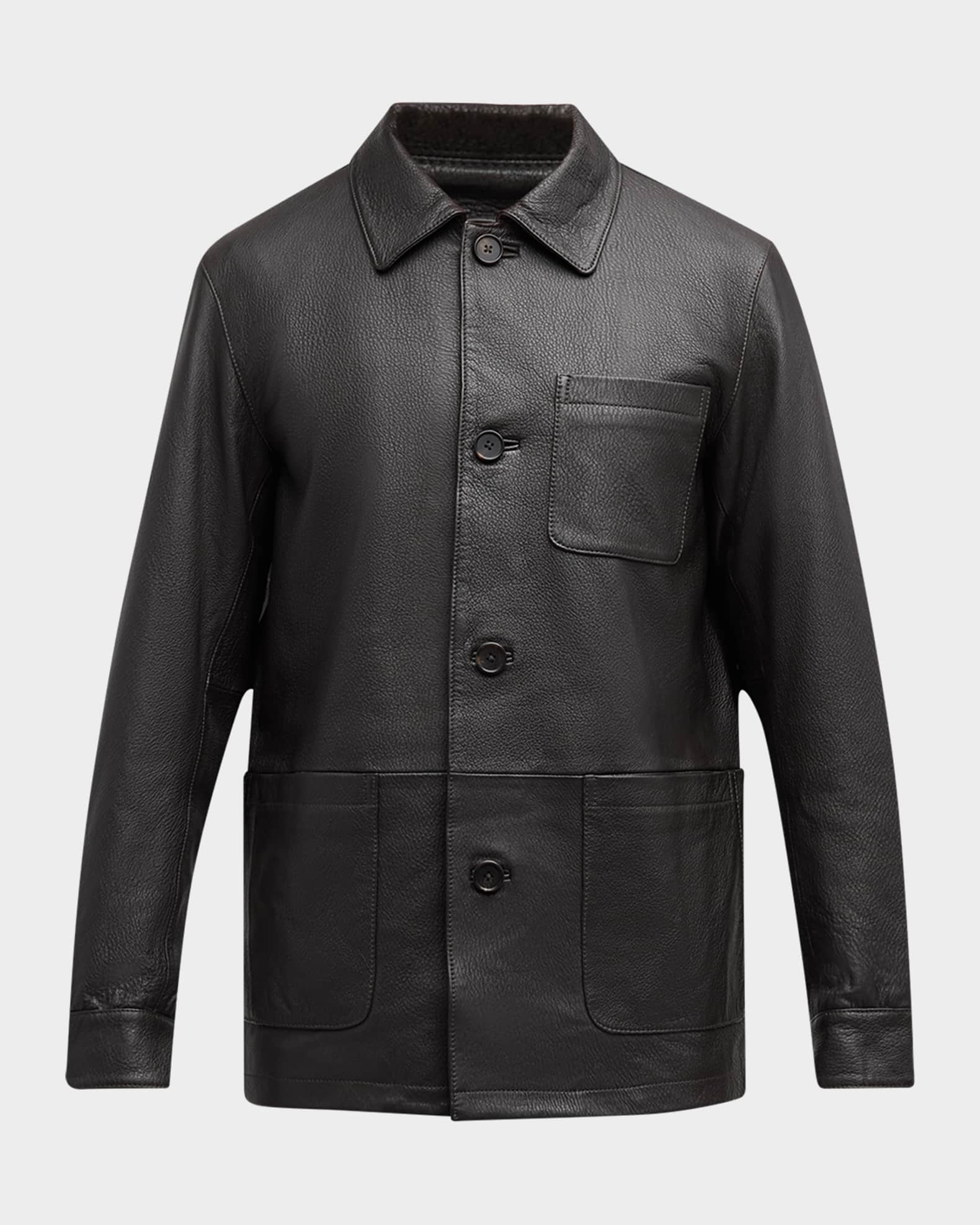 Neiman marcus mens leather jacket hotsell