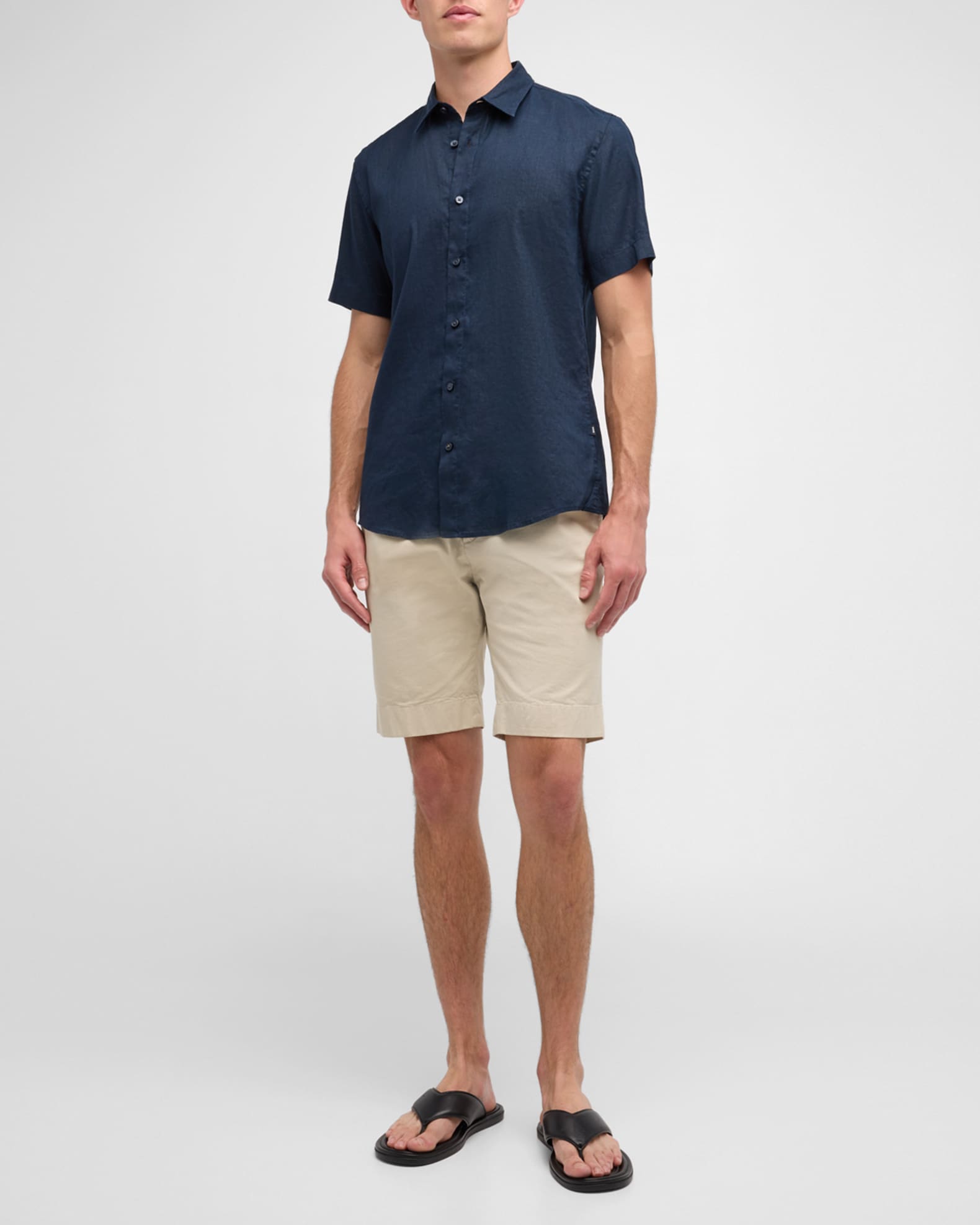 Solaro Linen Short-Sleeve Shirt