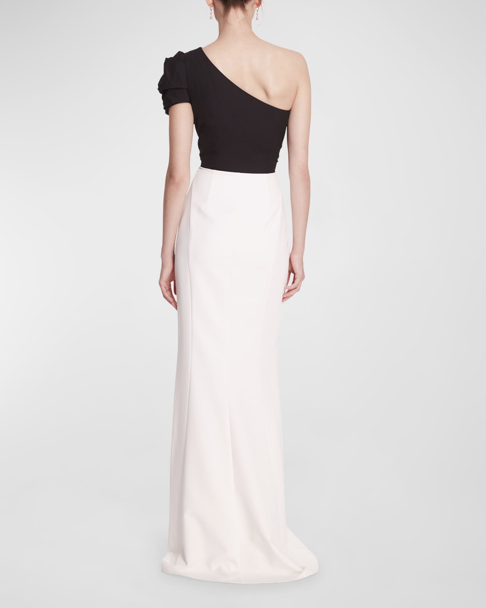 Chelsea Two-Tone Gown in Black main image 1