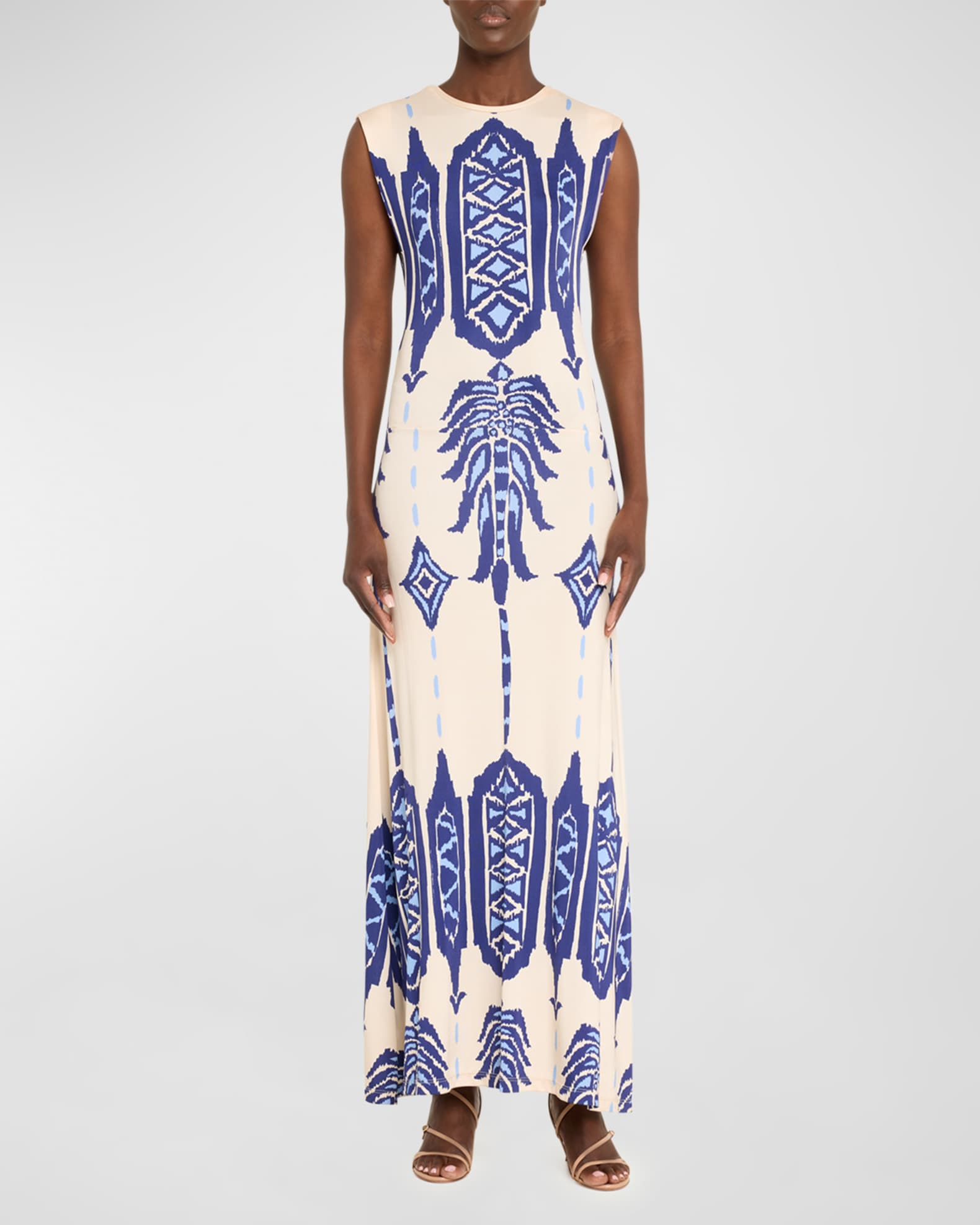 Cardinal Direction Printed Jersey Dress 1