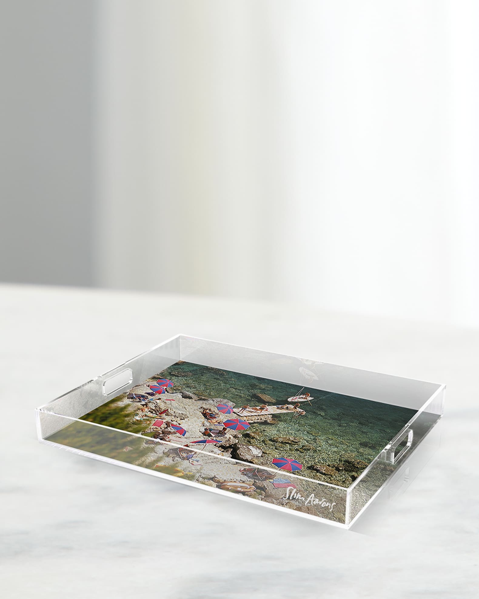 x Slim Aarons Las Brisas Hotel Acrylic Serving Tray 0