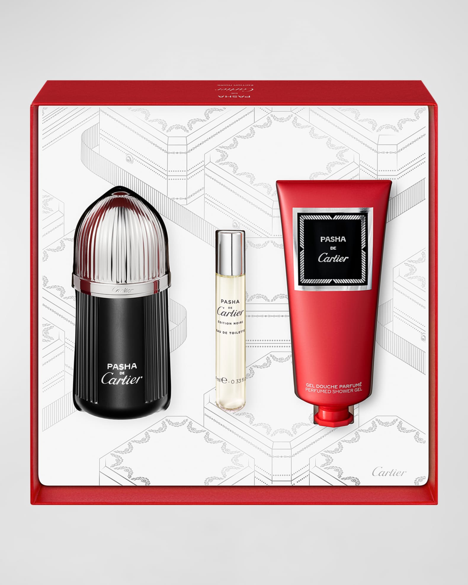 Cartier Pasha Eau de Toilette Edition Noire and Lotion Set Neiman Marcus