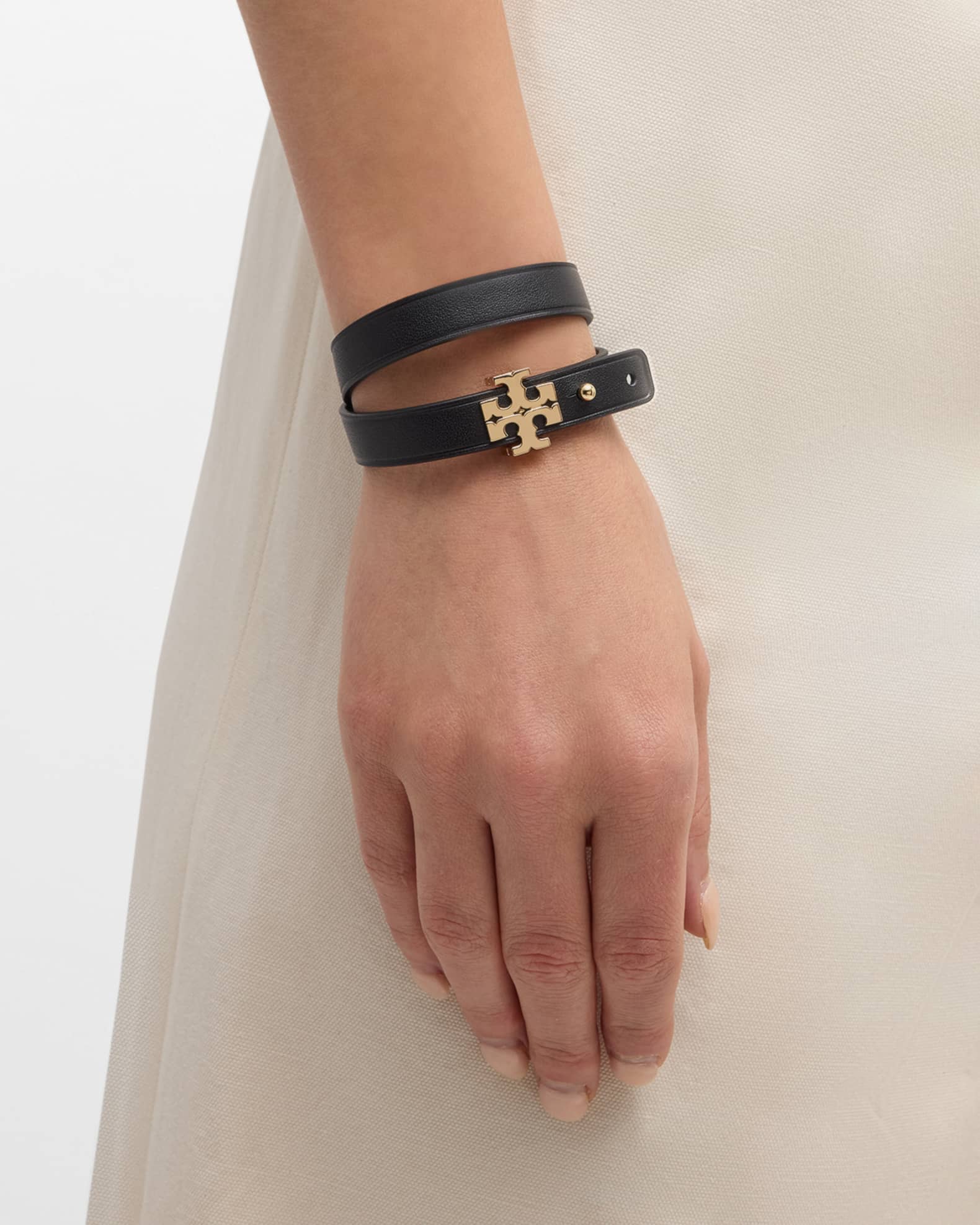 Tory burch leather bracelet sale new arrivals