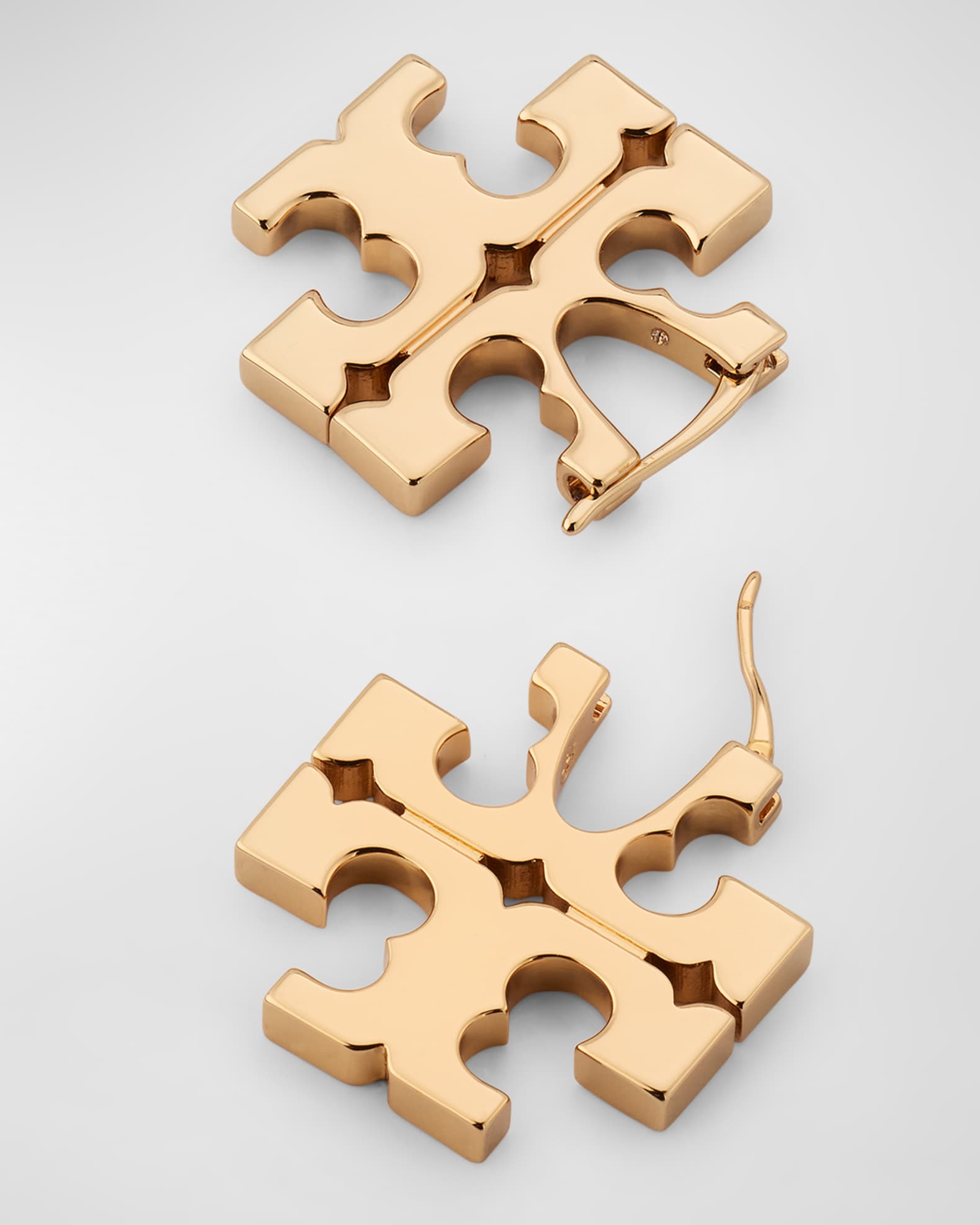 Tory Burch Icon Hoop Earrings Neiman Marcus