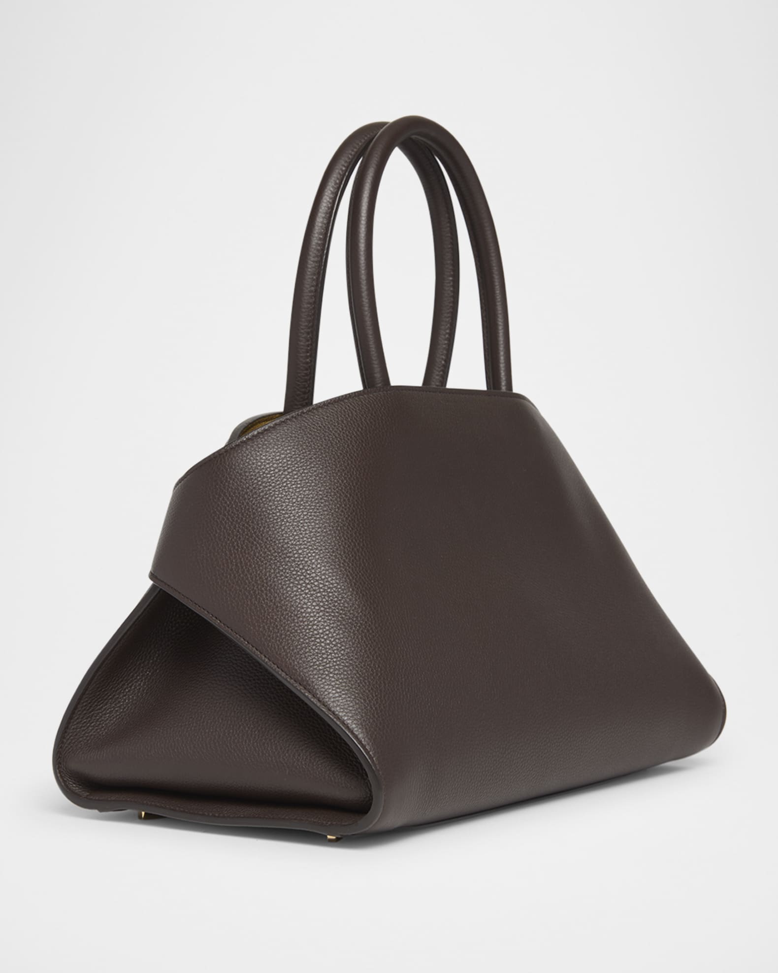Ferragamo Small Hug Leather Top-Handle Bag | Neiman Marcus
