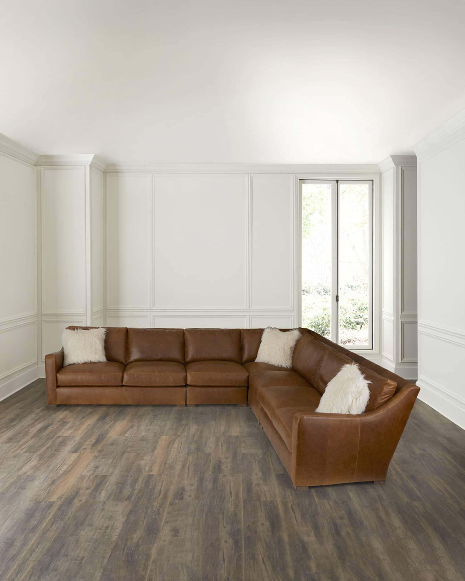 Bernhardt Ventura 5Piece Leather Sectional Neiman Marcus