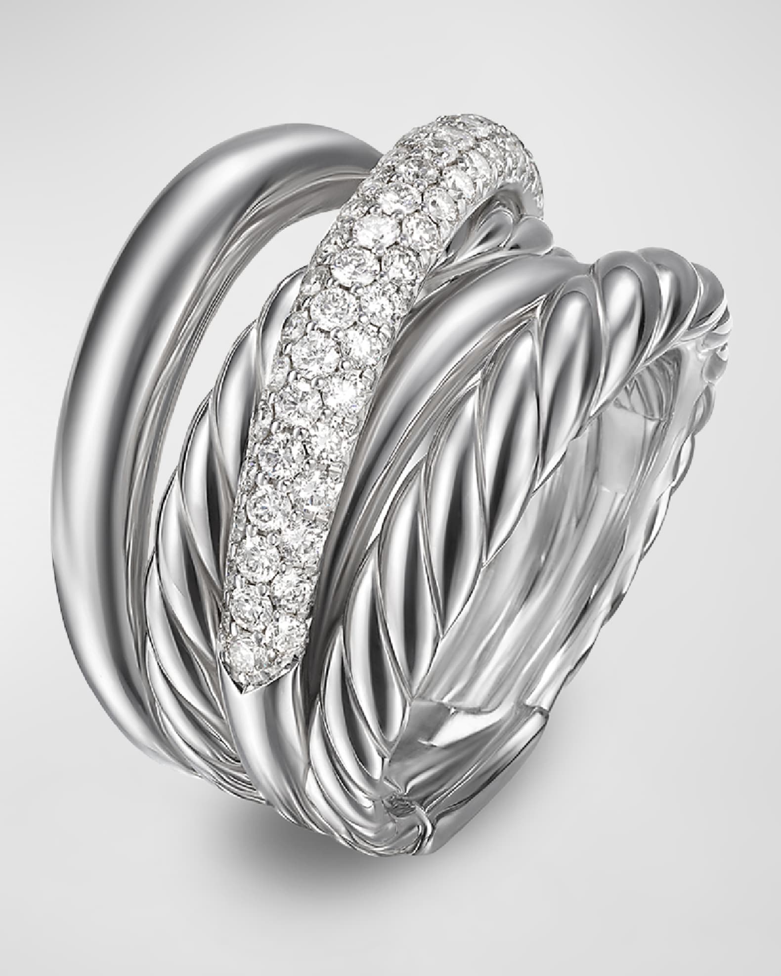 David yurman crossover ring with diamonds shop