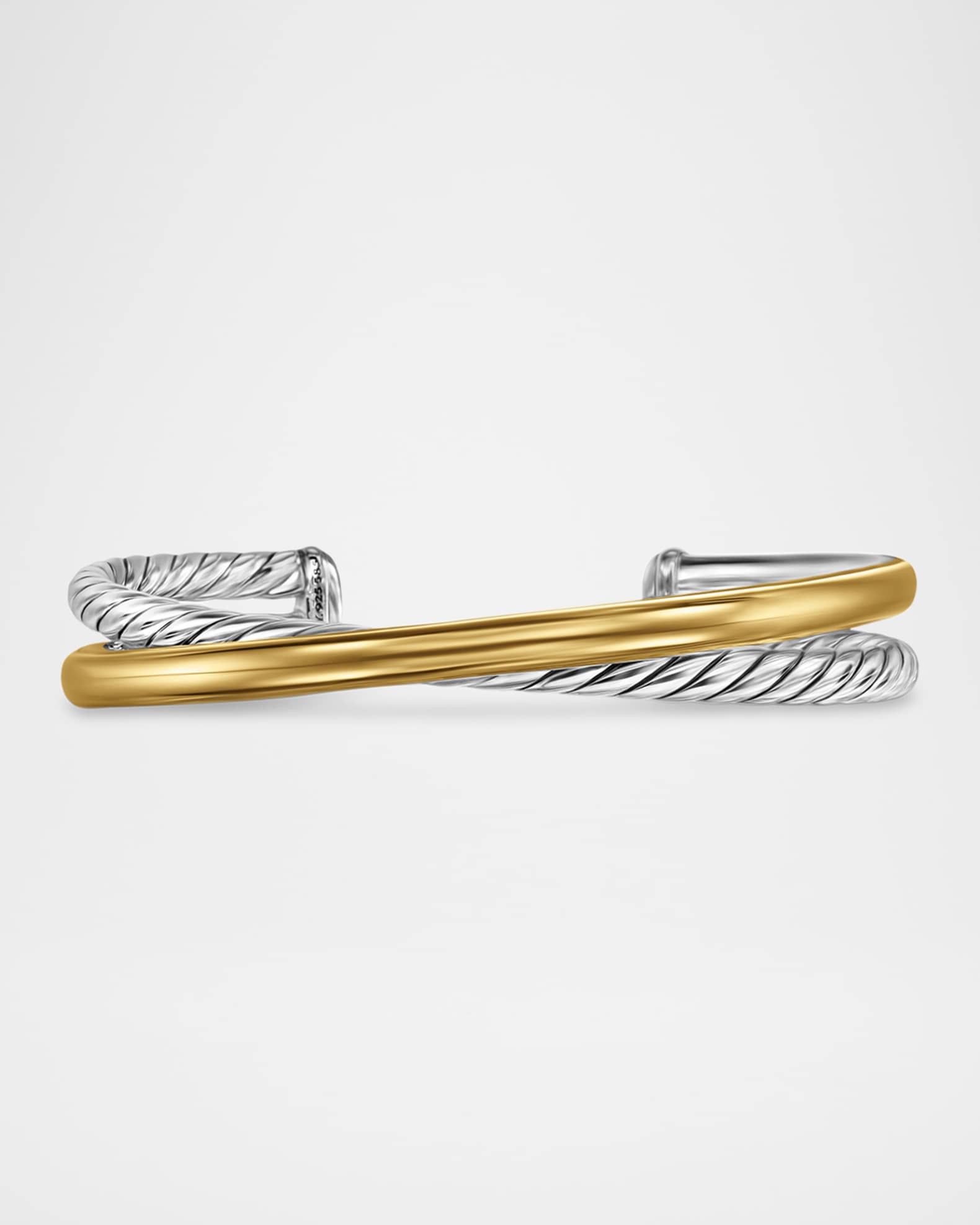 11mm Crossover Bracelet in Silver 0