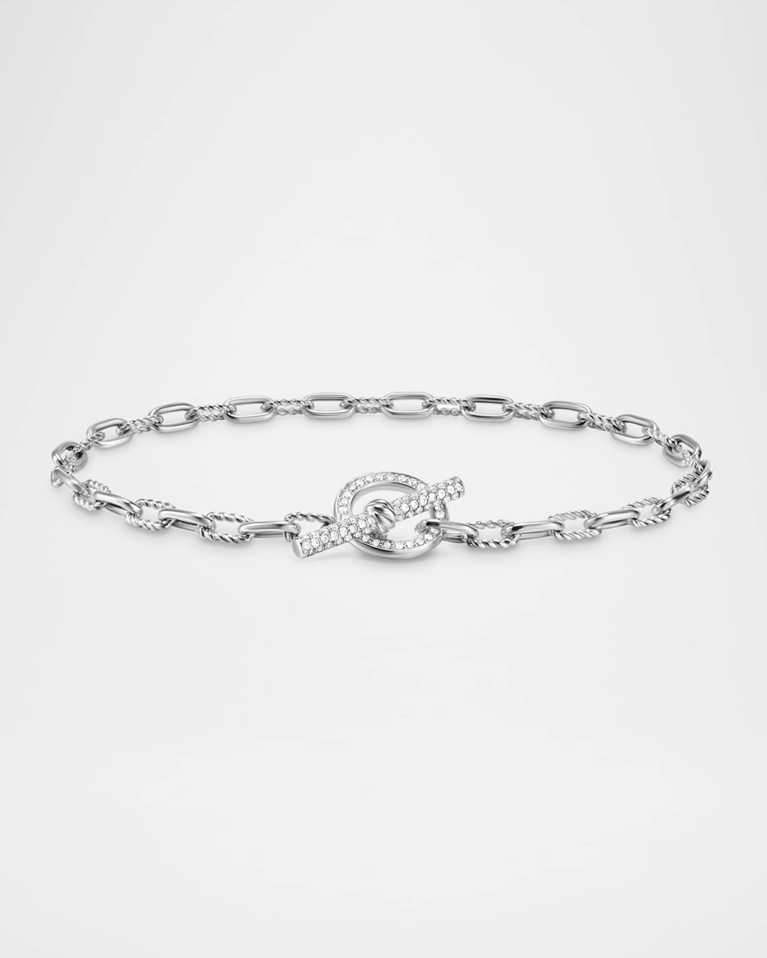 3mm DY Madison Toggle Bracelet in Silver 0